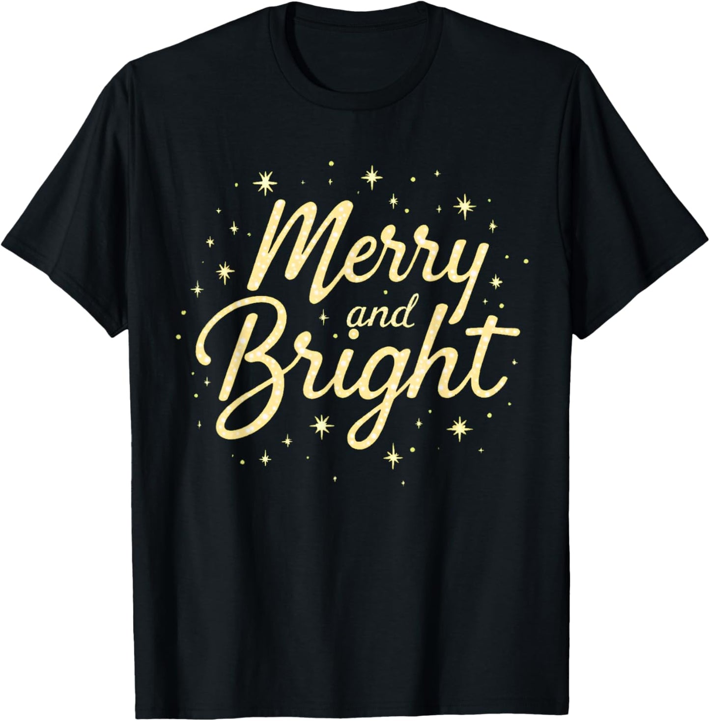 Merry and Bright Christmas Holiday Festive Xmas Stars
