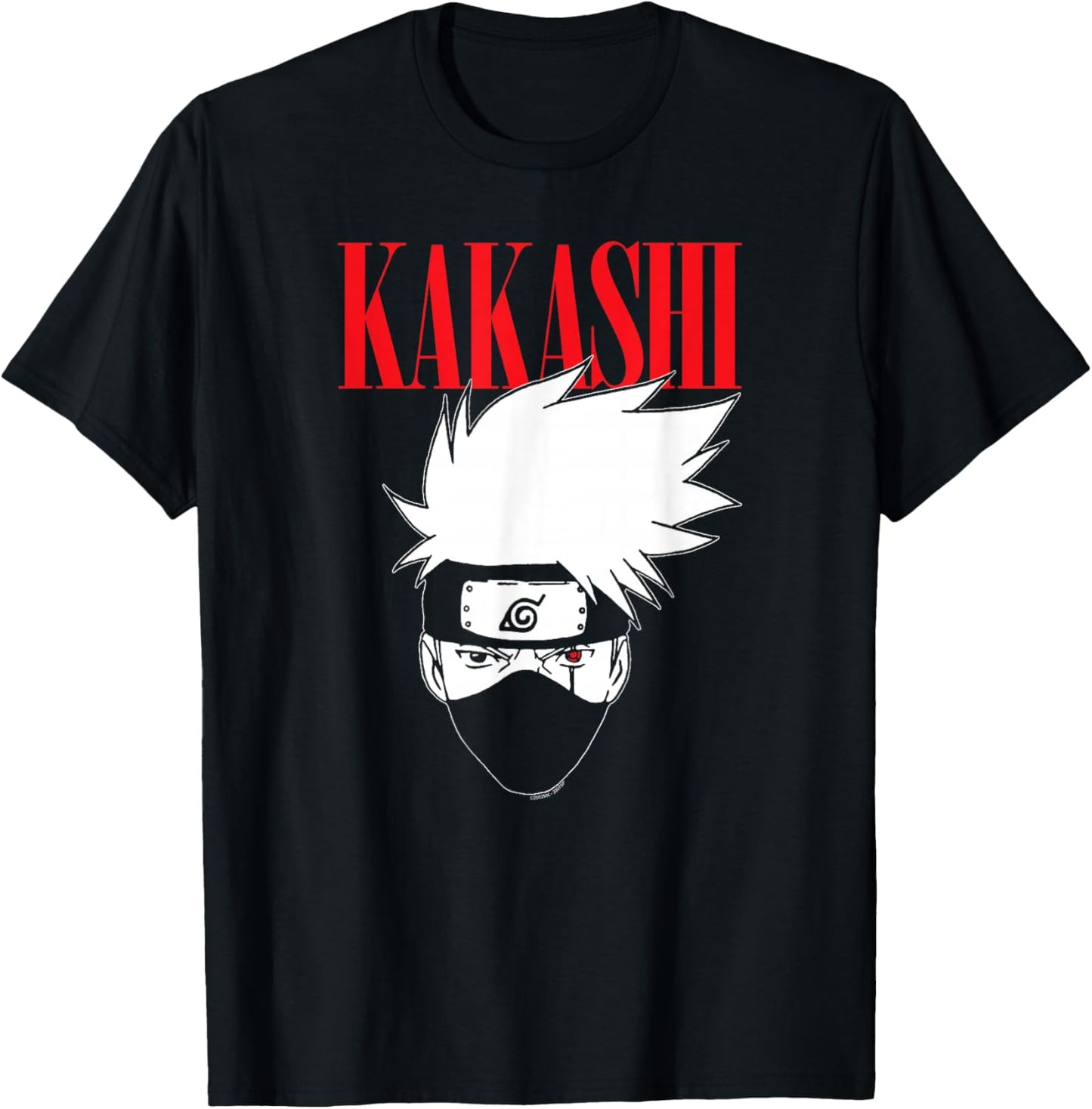 Naruto Kakashi Character Portrait Outline Tall Logo Anime