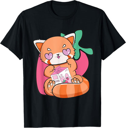 Strawberry Milk Red Panda Cute Chibi Anime Otaku Nu