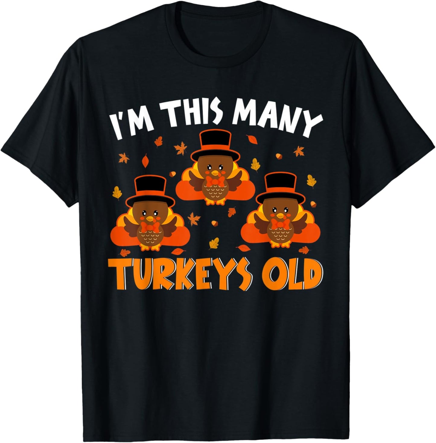 Cute Turkey 3rd Birthday Lover Kids Thanksgiving