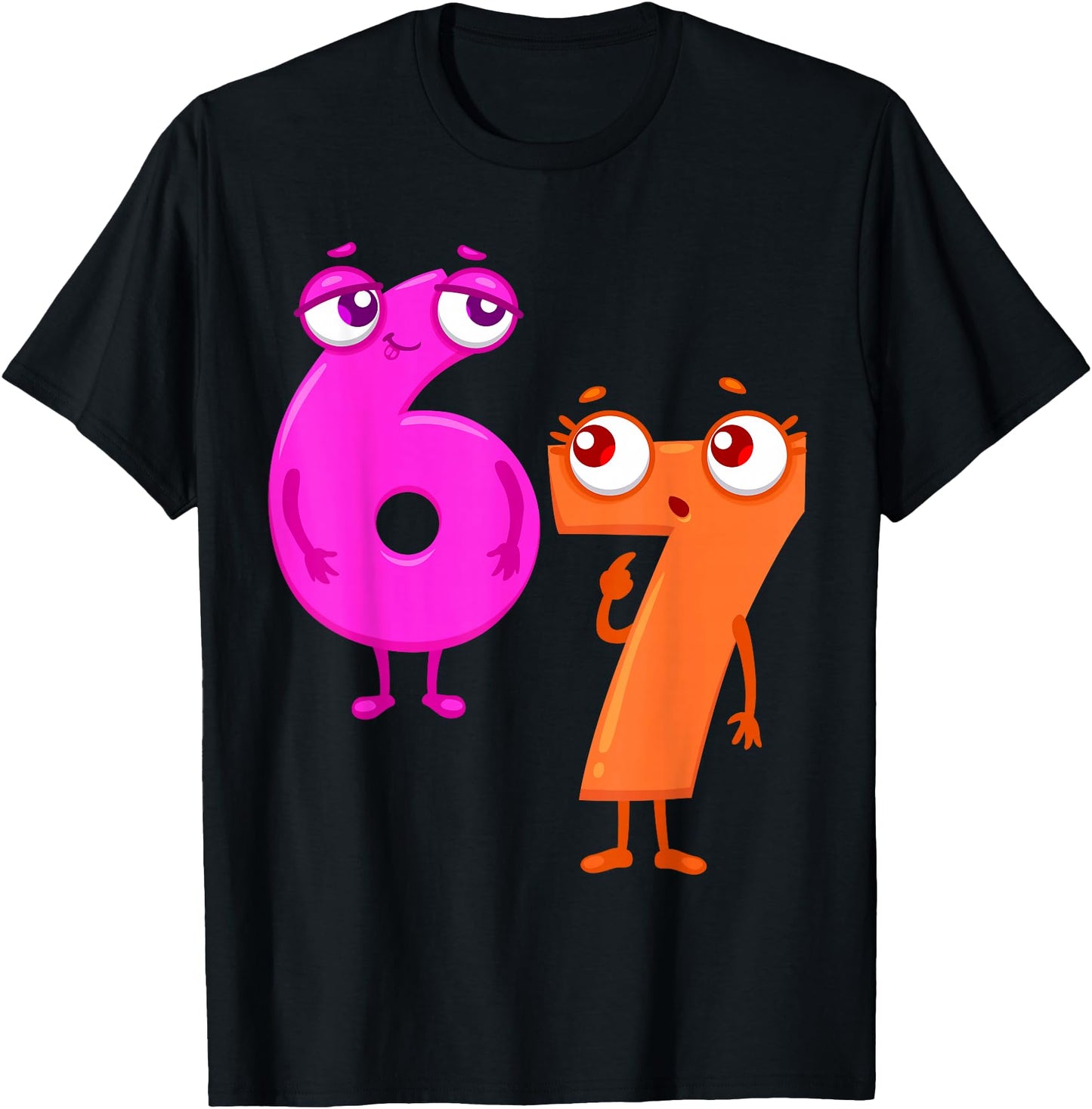 Funny Six Seven 6 7 Meme Cartoon Men Women