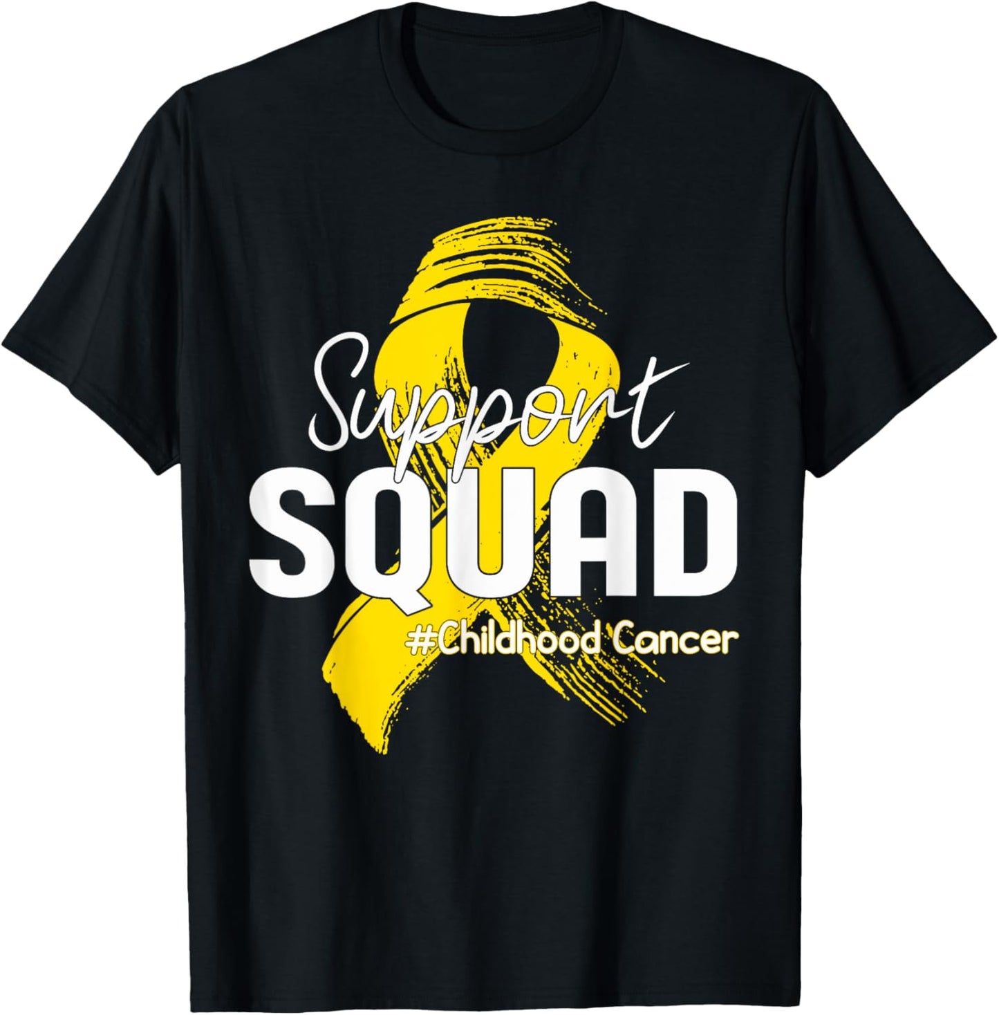 Childhood Cancer Awareness Support Squad Gold Ribbon Kids T-Shirt