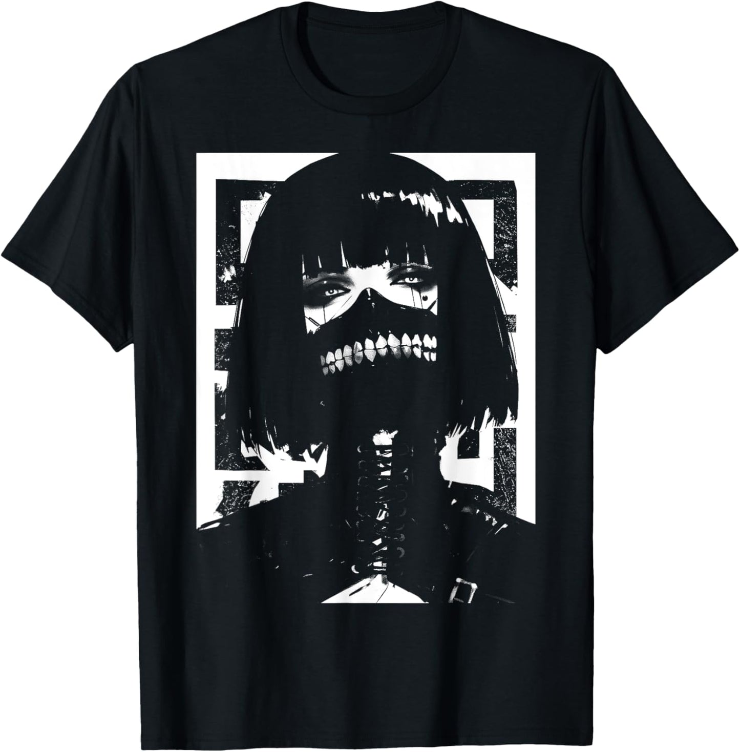 Horror Techwear Ghoul Girl Cybergoth Gothic Anime Manga