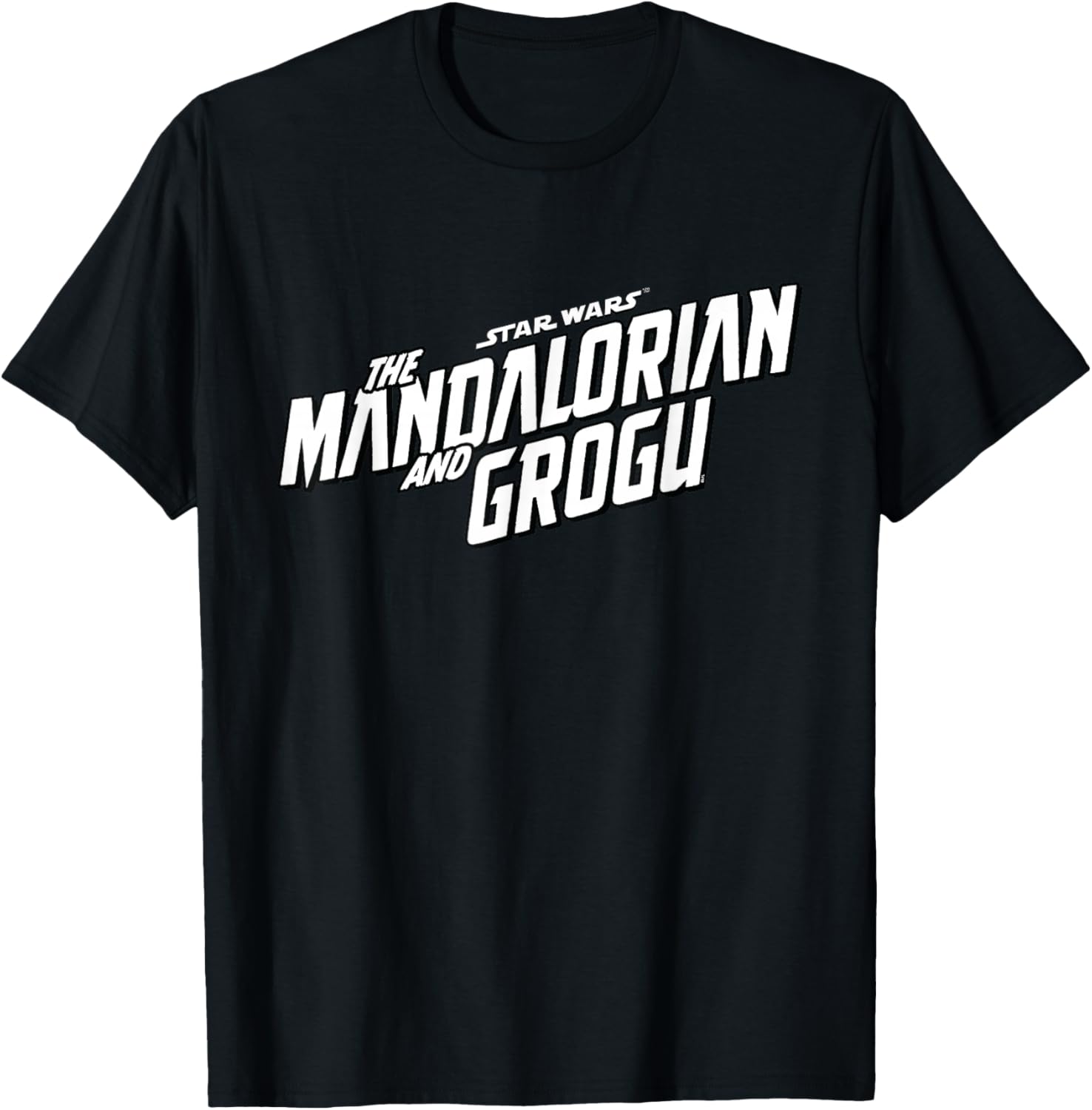 Star Wars The Mandalorian and Grogu Official B&W Movie Logo