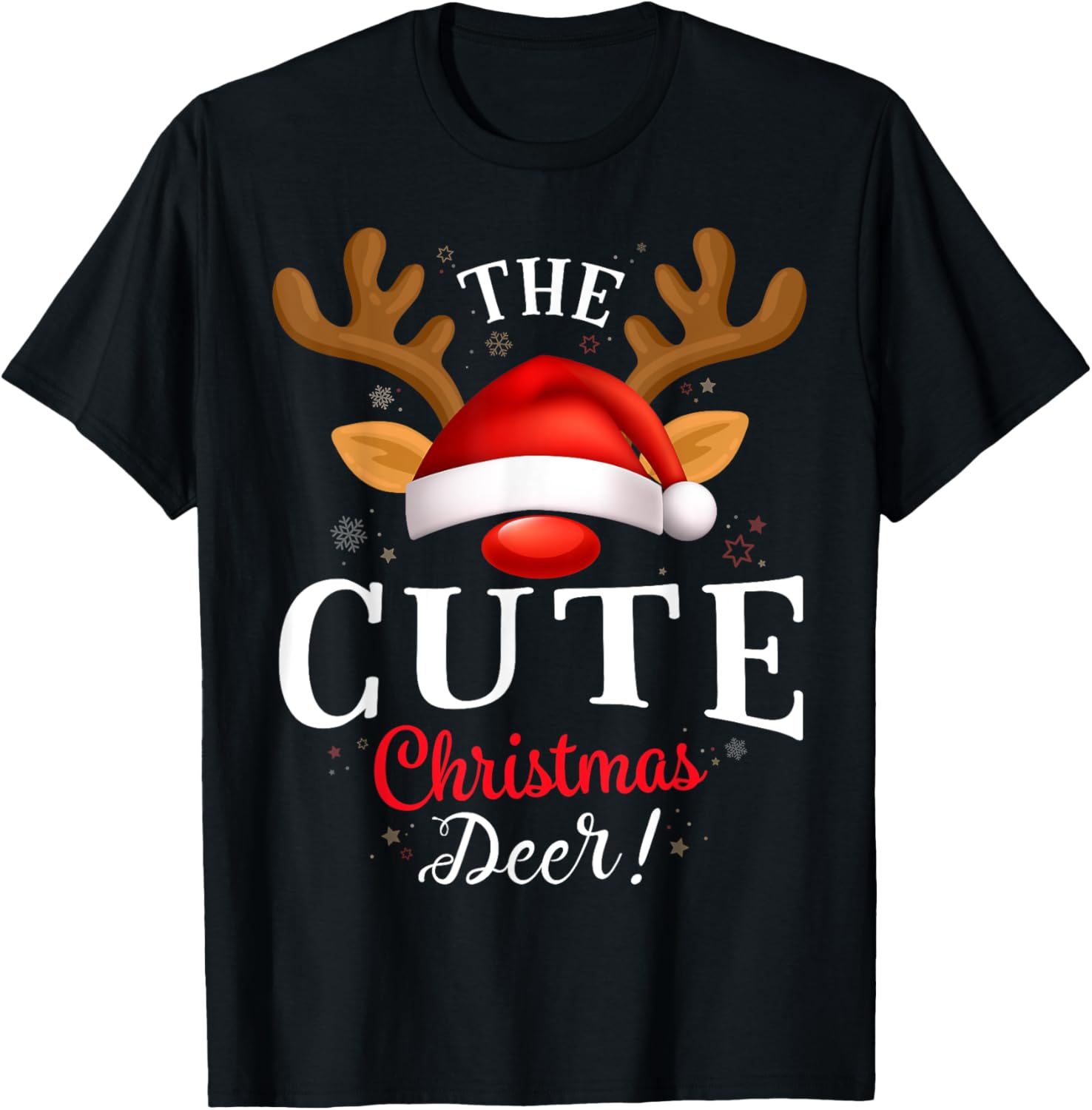 Cute Christmas Deer PJS Xmas Family Matching