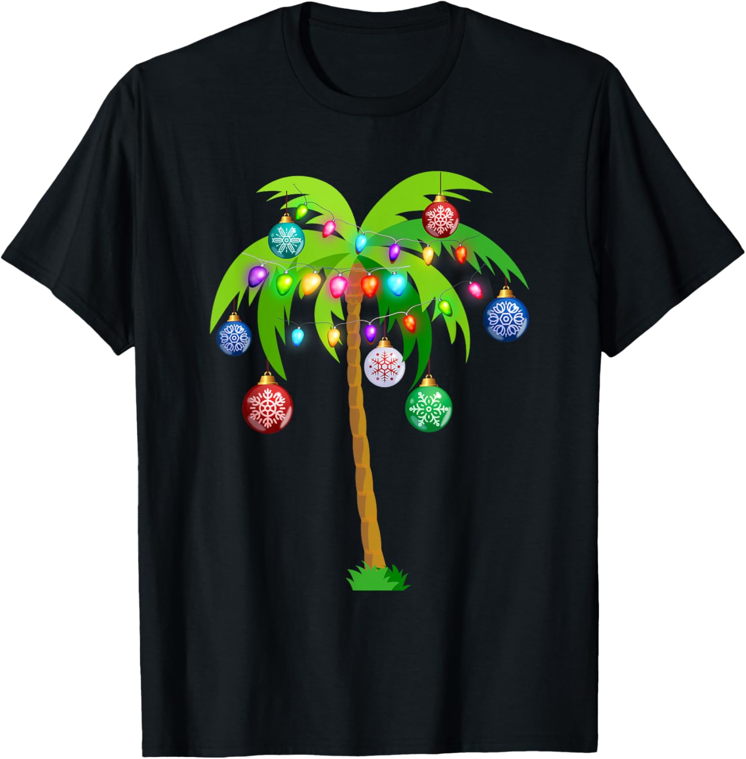 Hawaii Christmas Palm Tree Tropical Xmas Coconut Lights