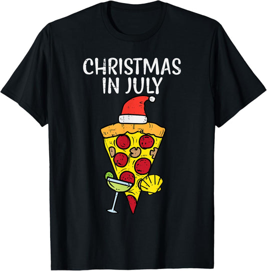 Christmas In July Pizza Summer Xmas Food Lover Men Women Kid