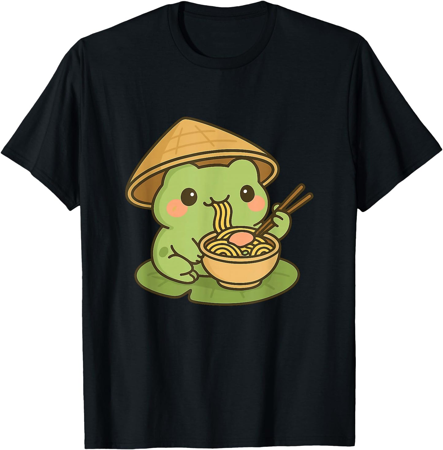 Cute Frog Eating Ramen Anime Japanese Gifts Men Women