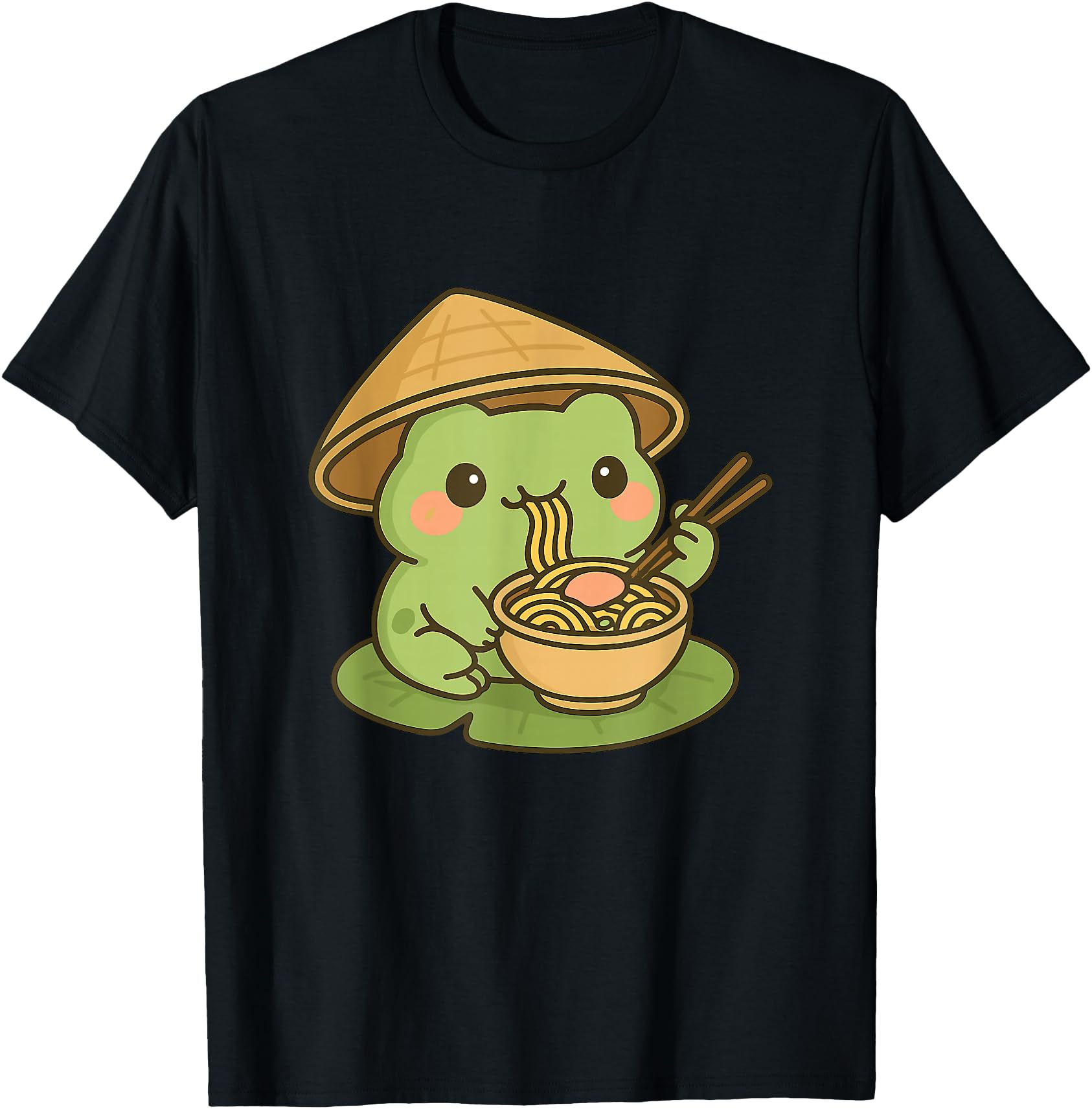 Cute Frog Eating Ramen Anime Japanese Gifts Men Women