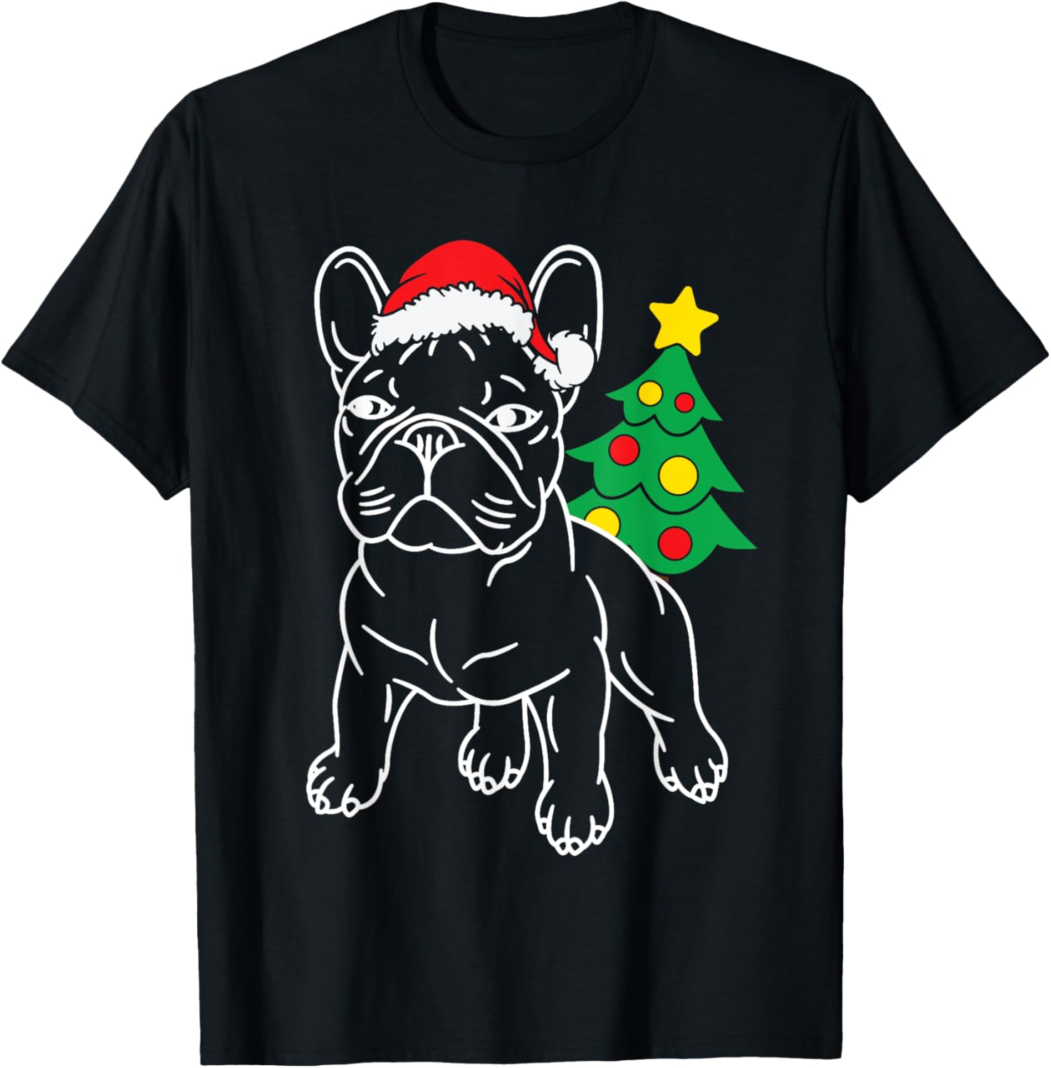 Funny French Bulldog Dog Puppy Christmas Tree Xmas Pajama Men Women Kids