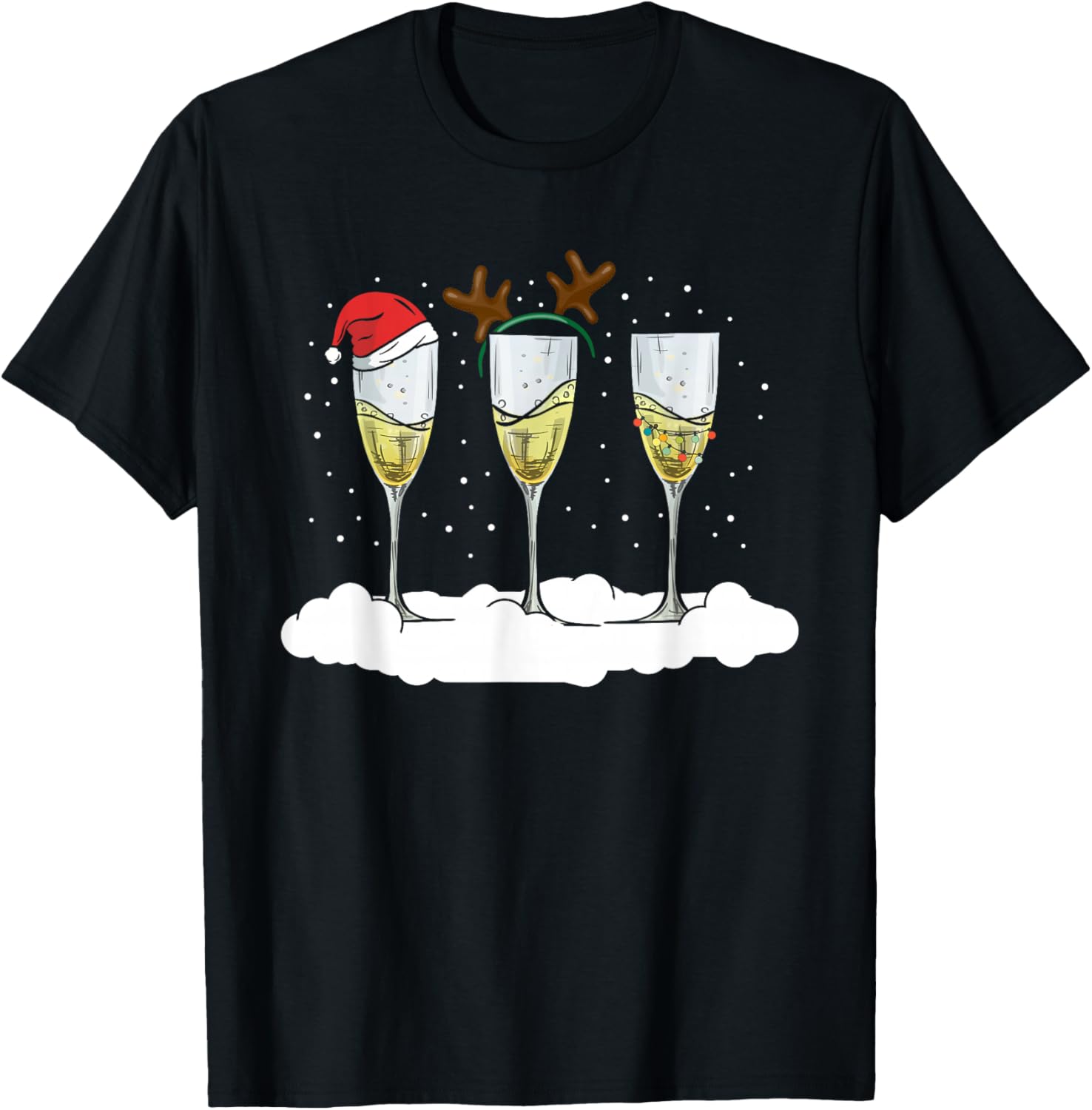 Funny Christmas Men Women Champagne Ugly Christmas