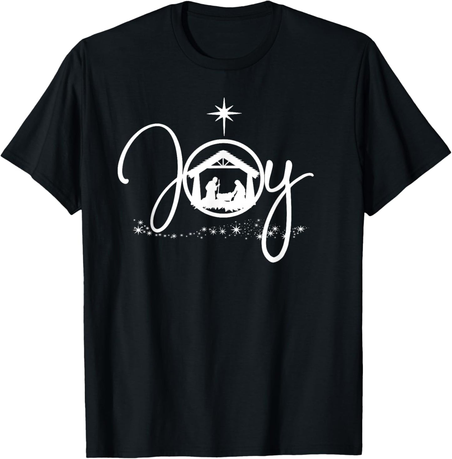 Christian Christmas Joy Jesus Nativity Scene Faith Gift,Short Sleeve