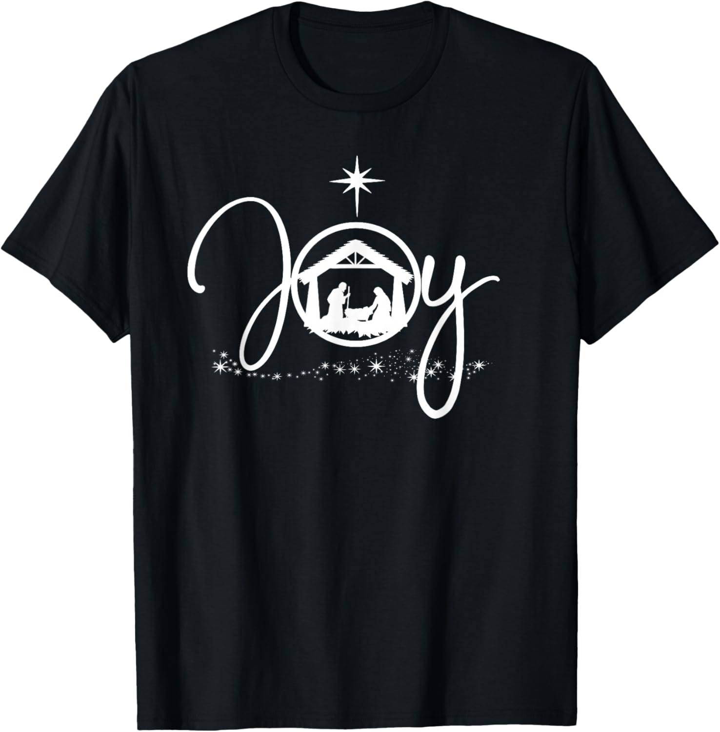 Christian Christmas Joy Jesus Nativity Scene Faith Gift,Short Sleeve