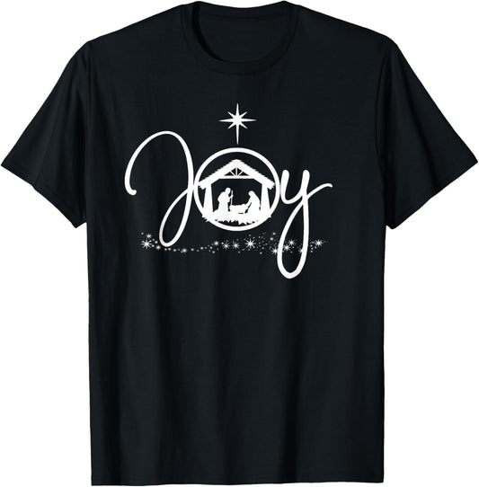 Christian Christmas Joy Jesus Nativity Scene Faith Gift,Short Sleeve