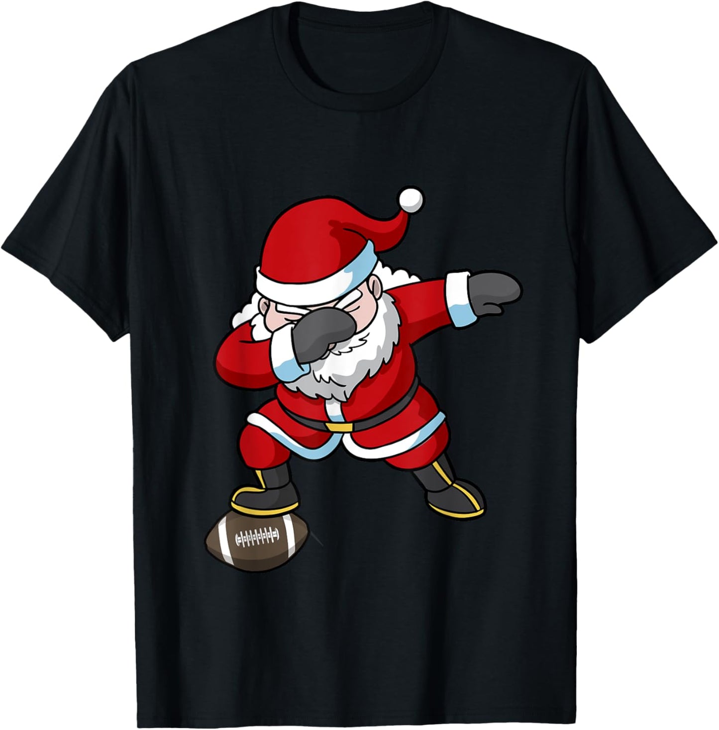 Football Christmas Dabbing Santa Claus X-mas