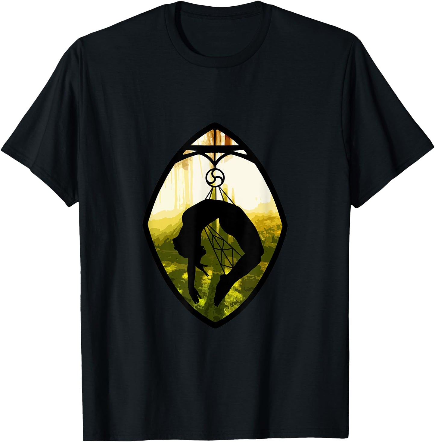 Shibari Forest Silhouette Japanese Rope Bondage T-Shirt