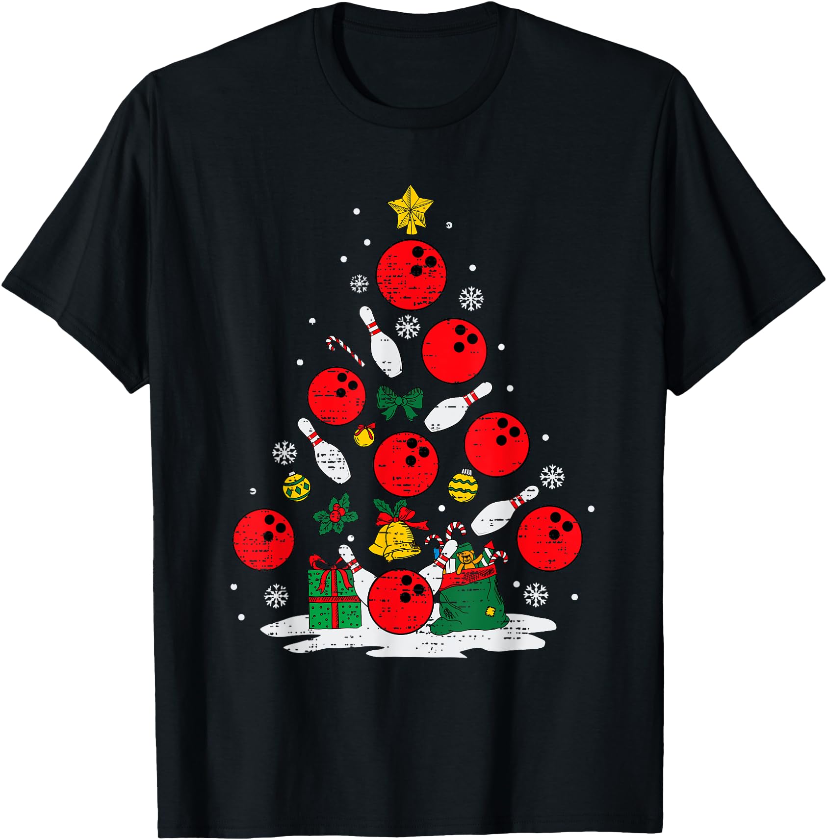 Bowling Christmas Tree Lights Xmas Bowler Sport Men Boy