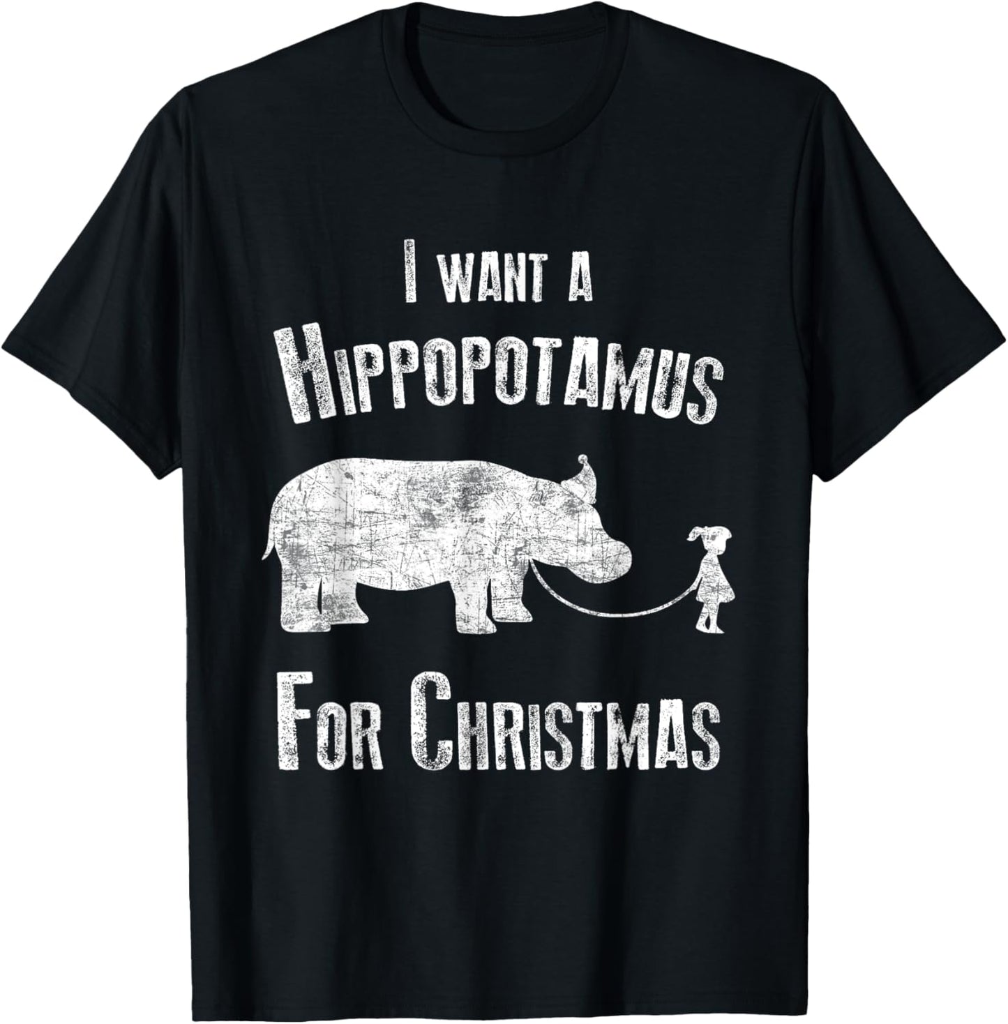 I Wants A Hippopotamus For Christmas T Shirt Xmas Hippos