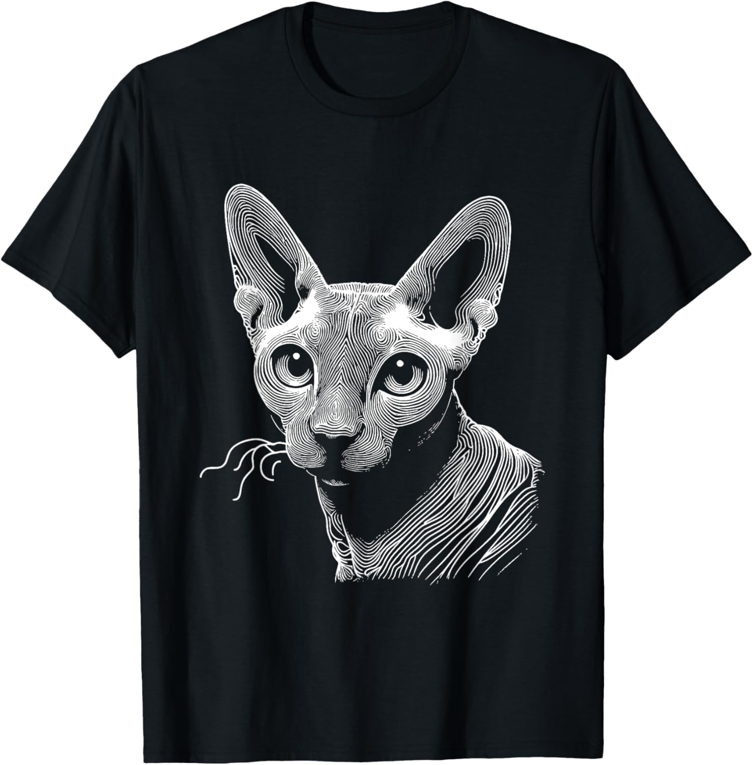 Cat Fingerprint - Cornish Rex Dad Mom Men Women T-Shirt