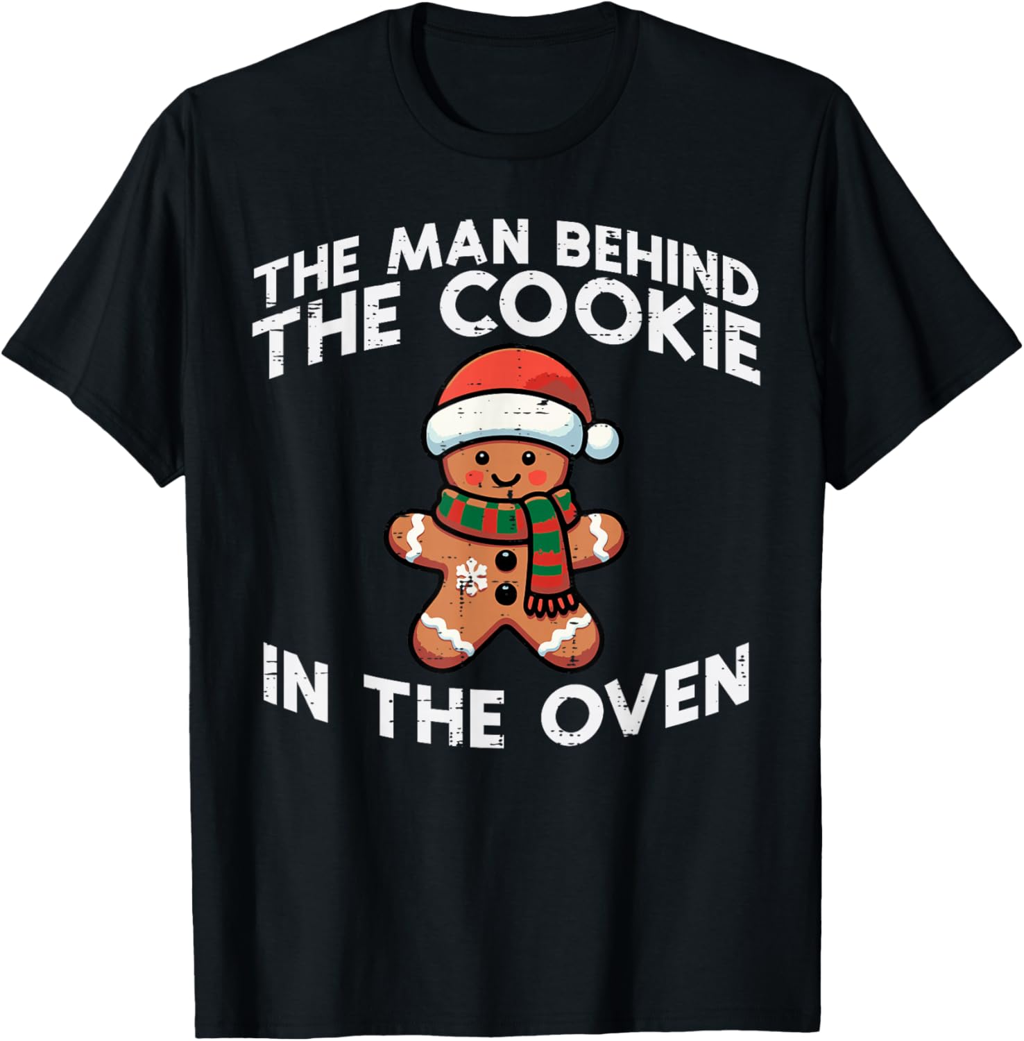 Christmas Pregnancy Man Behind Cookie Oven Xmas Husband Men