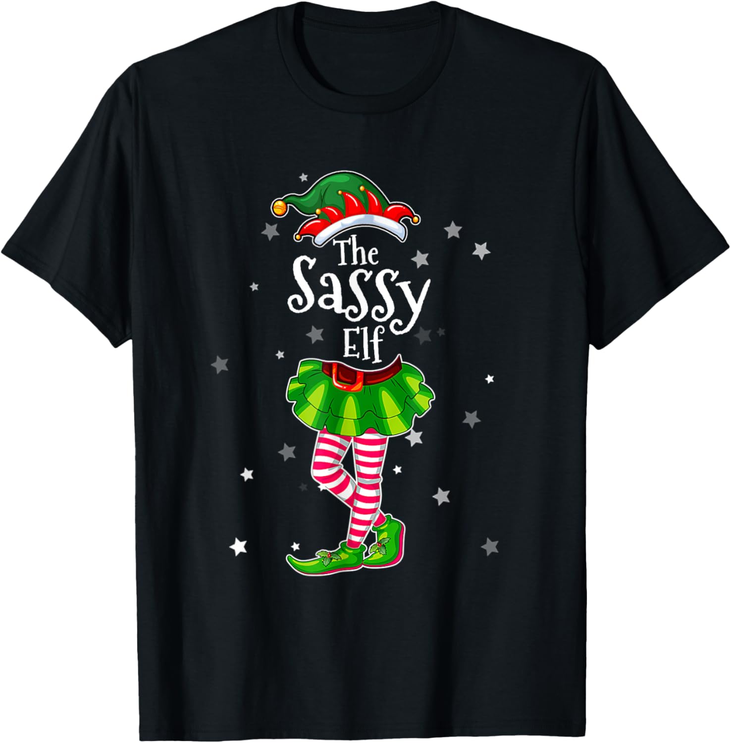 I'm The Sassy elf Shirt Christmas Funny Pajamas Family Xmas