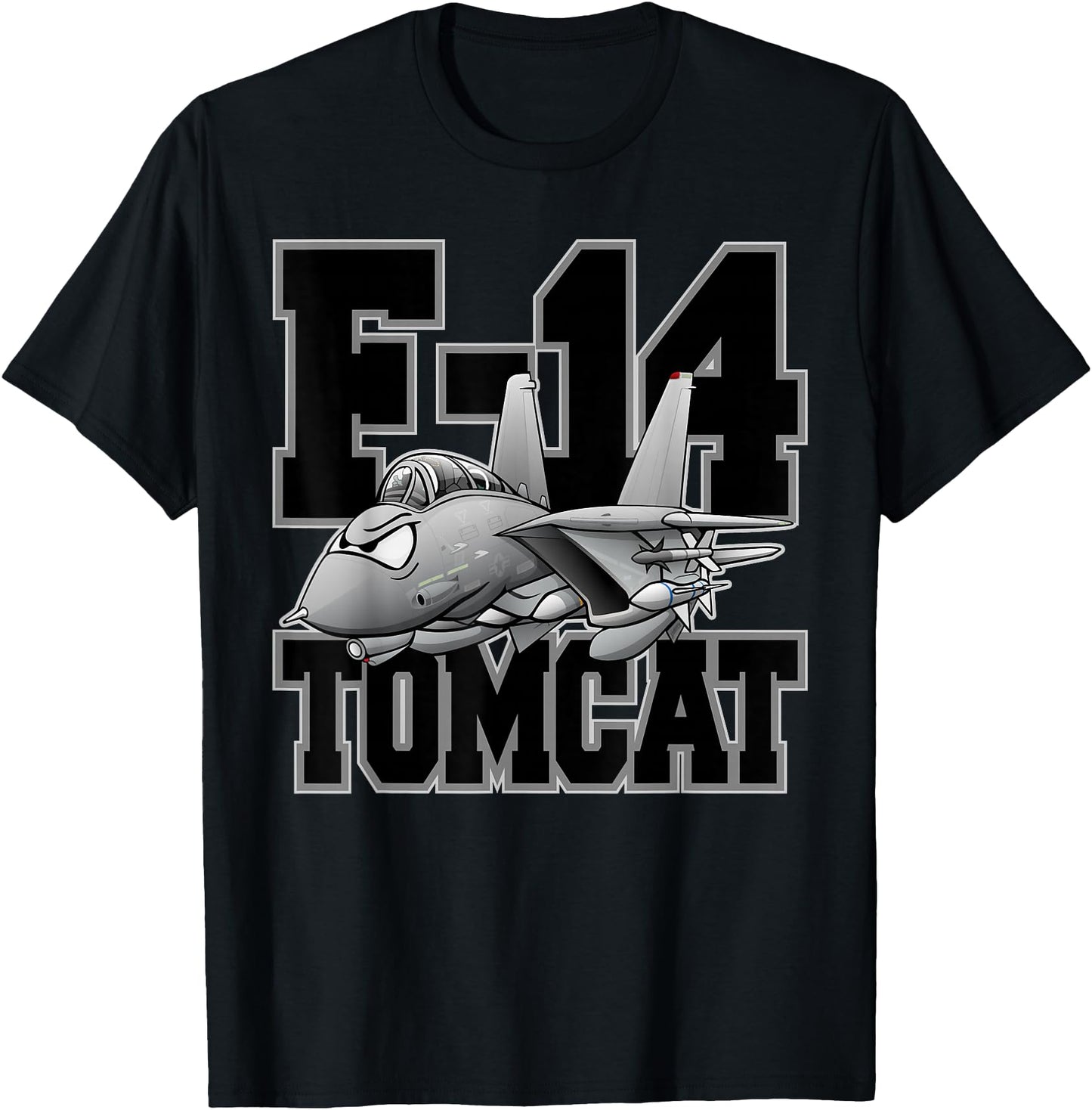 F-14 Tomcat Naval Military Fighter Jet Aircraft Cartoon