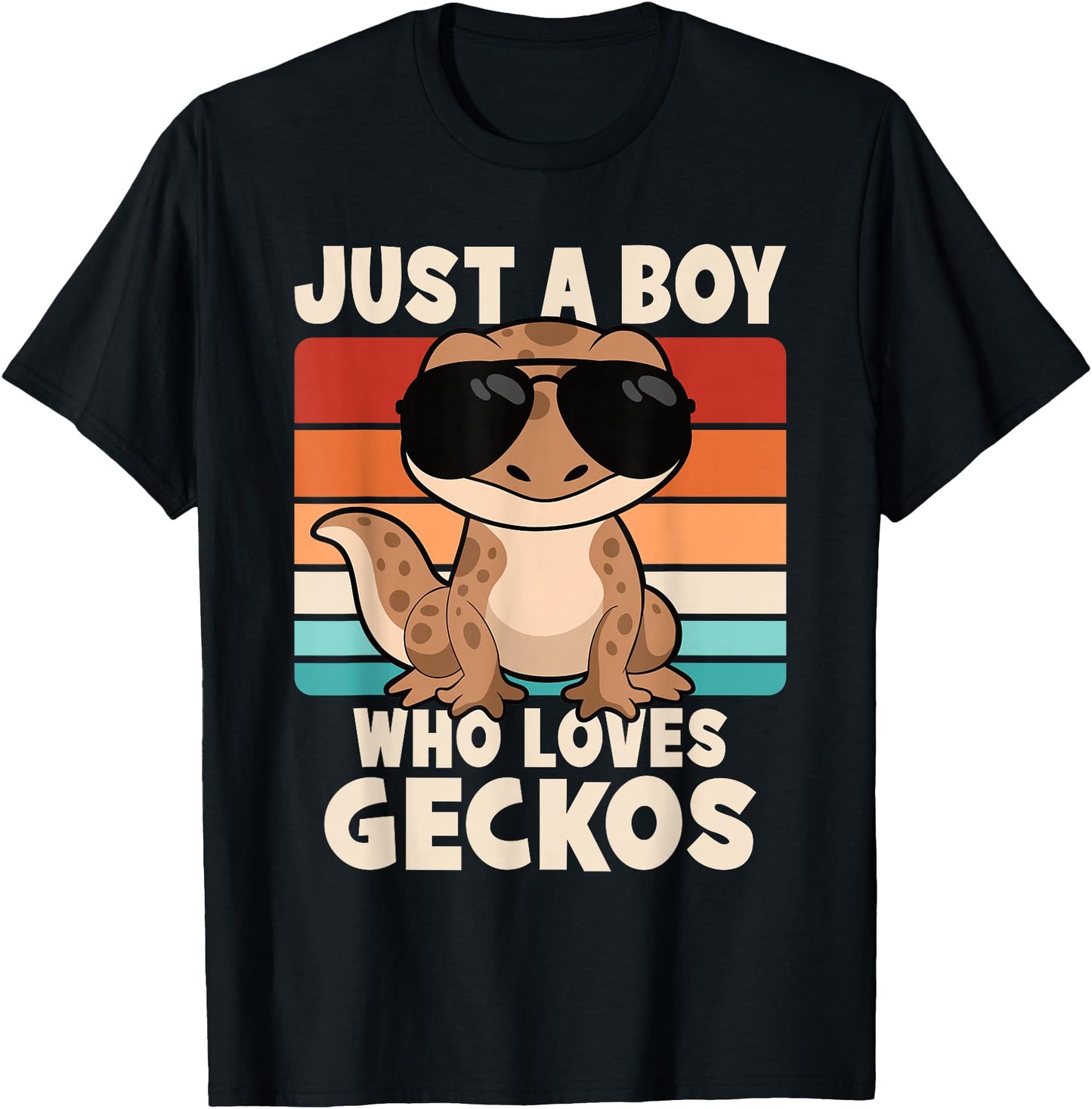 Just A Boy Who Loves Geckos Funny Leopard Gecko Lizard