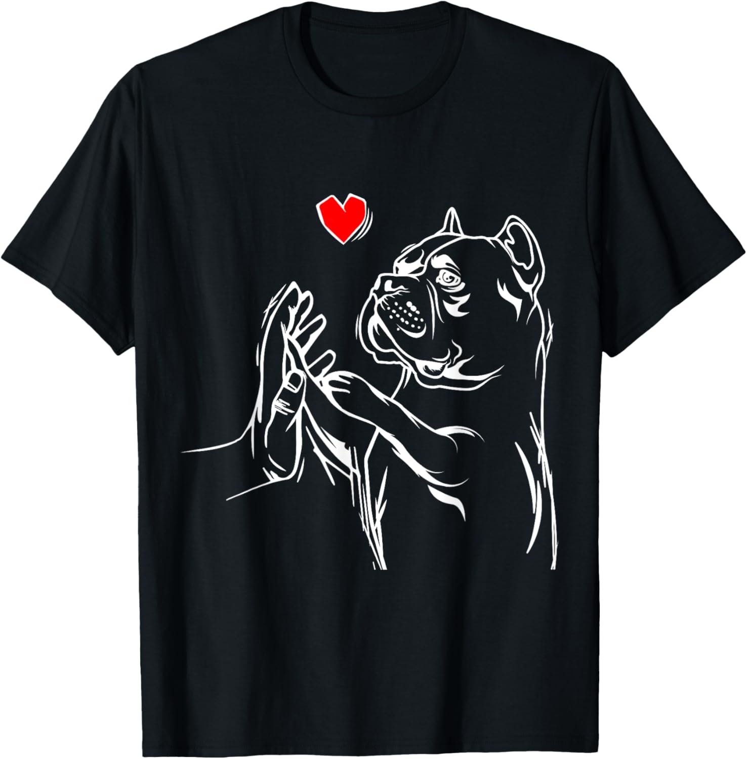 American Bully Love Cute Pitbull Dog Mom Funny Girls T-Shirt