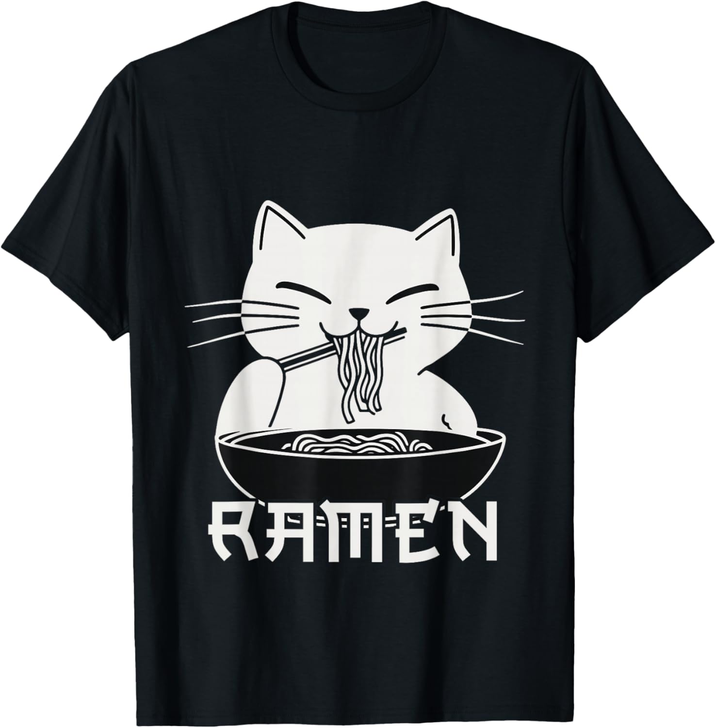 Kawaii Noodles Soup Anime Japanese Ramen Cat Teens Girls