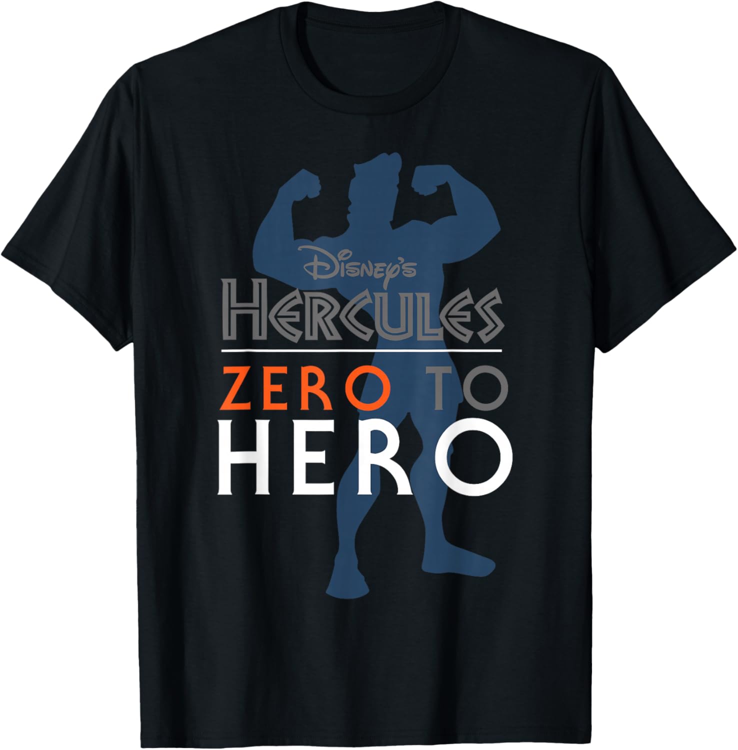 Disney Hercules Zero To Hero Silhouette Graphic T-Shirt