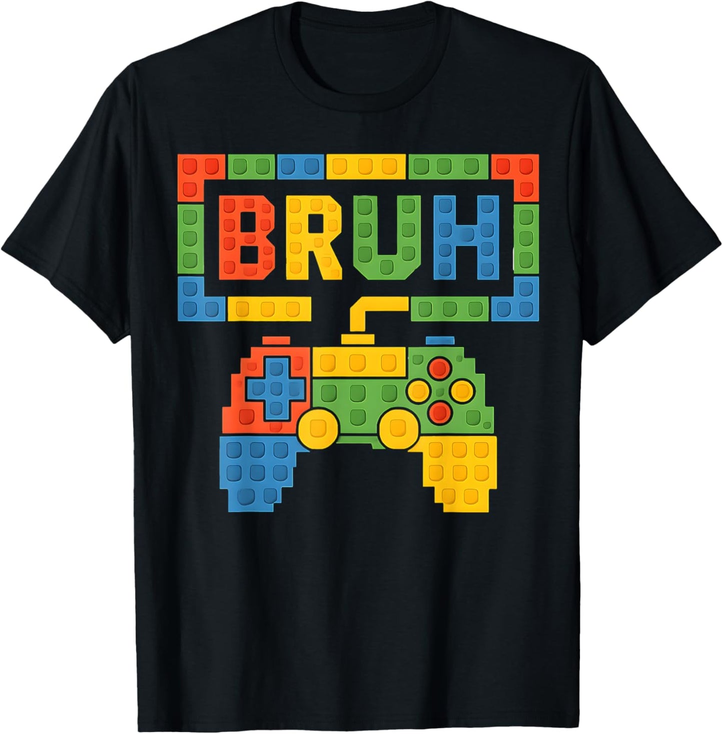 Building Blocks Bruh Boys Kids Birthday Brick Builder Gamer
