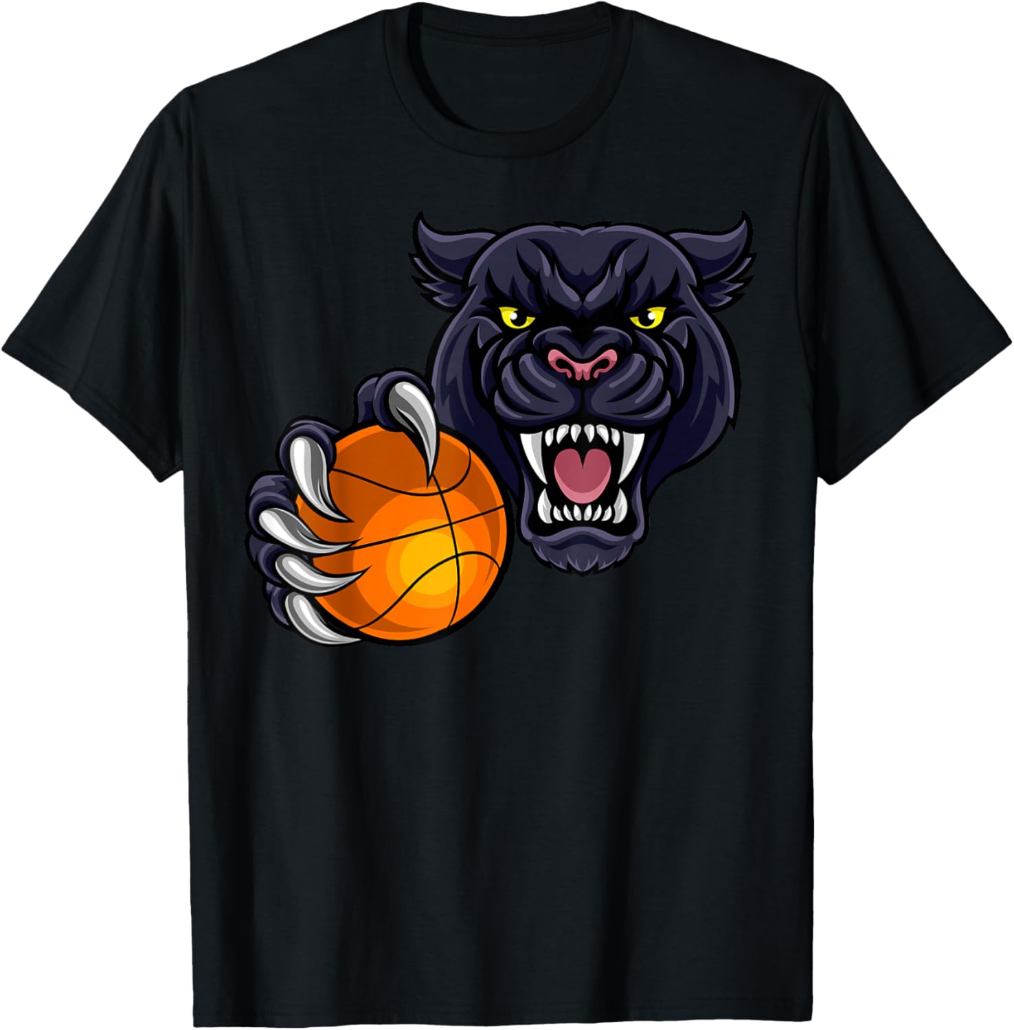 Panther Cartoon Sports Panthers Team Mascot Basketball Ball