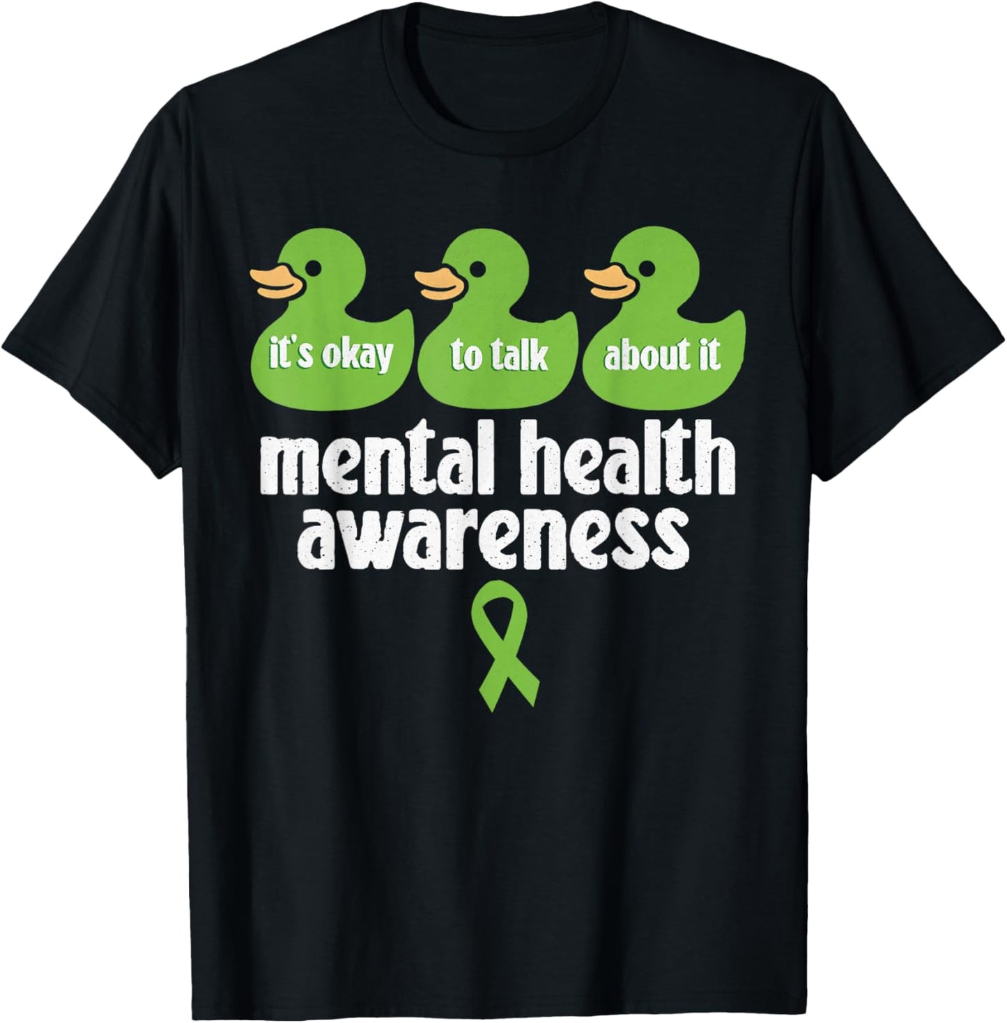 Mental Health Awareness Rubber Duck Womens Kids Rubber Ducky