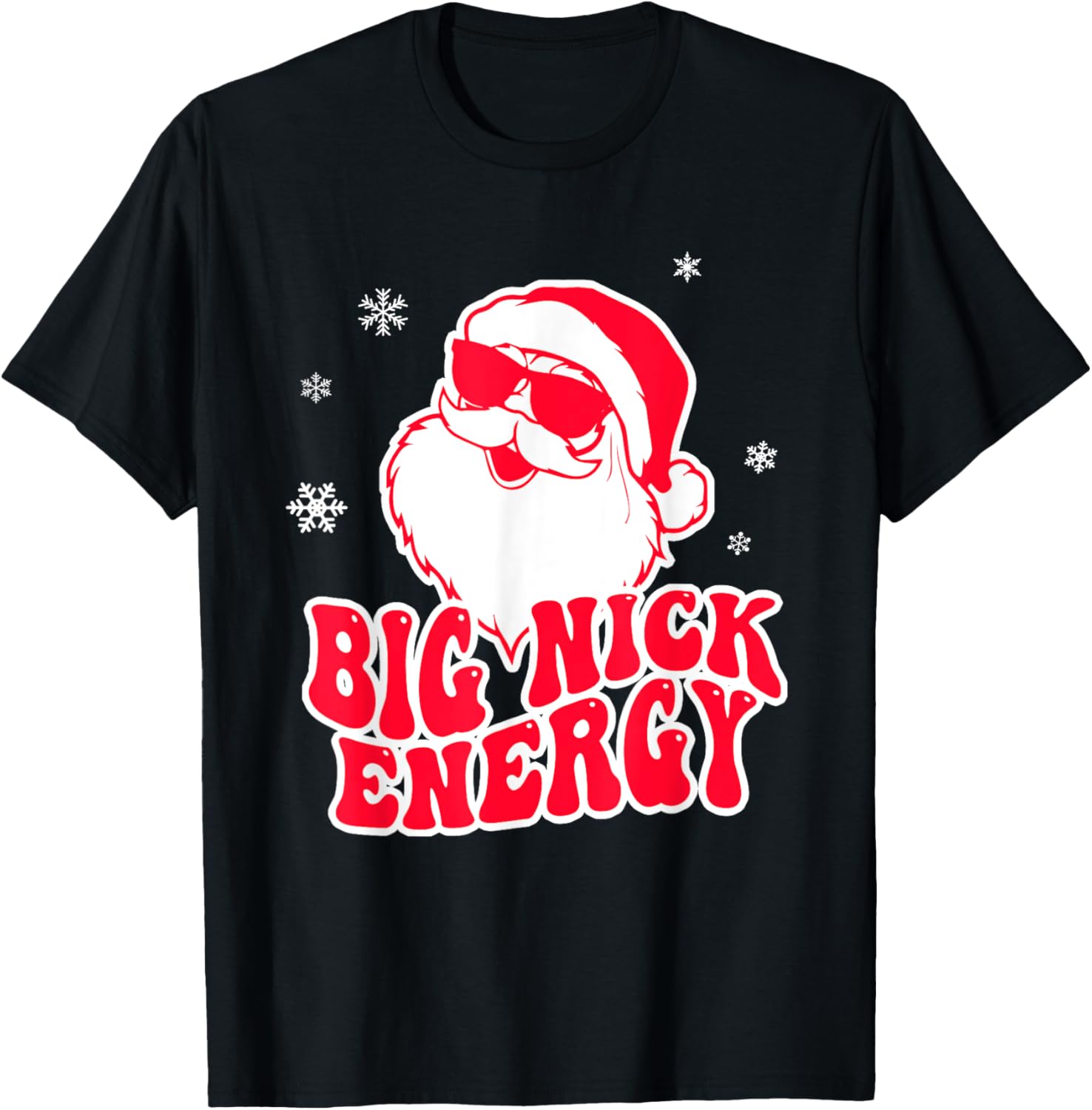 Big Nick Energy Shirt Christmas Reindeer Tshirt Cute Xmas