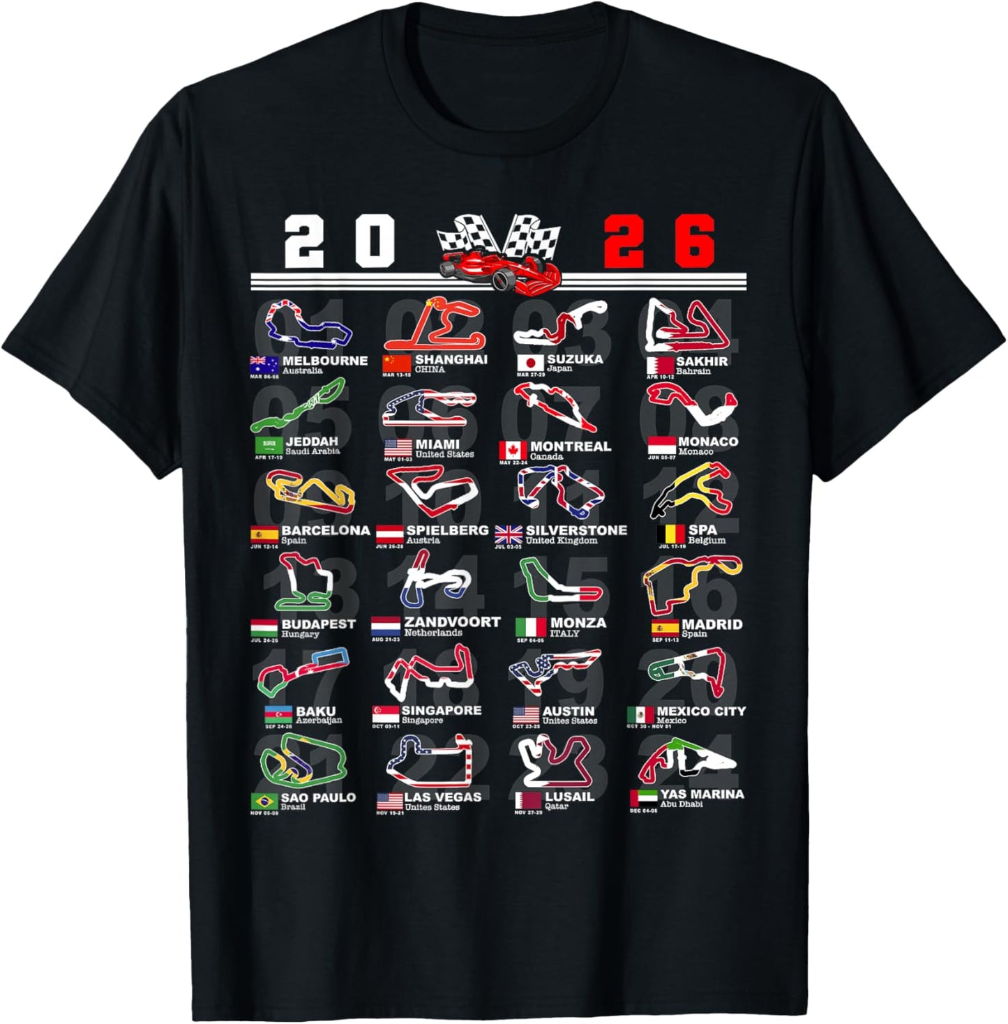 Race Car Enthusiast Motorsport Racing Fan World Flags