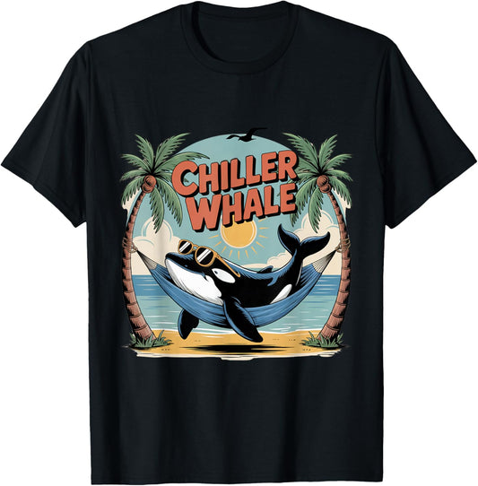 Chiller Whale Orca In Sunglasses In Hammock Beach Pun Funny T-Shirt