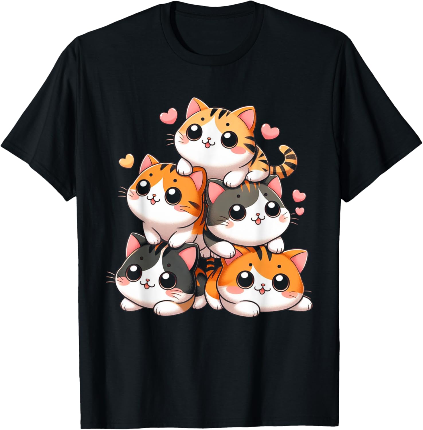 Pile Of Kitty Cats Pile Kawaii Neko Chibi Meowtain Anime