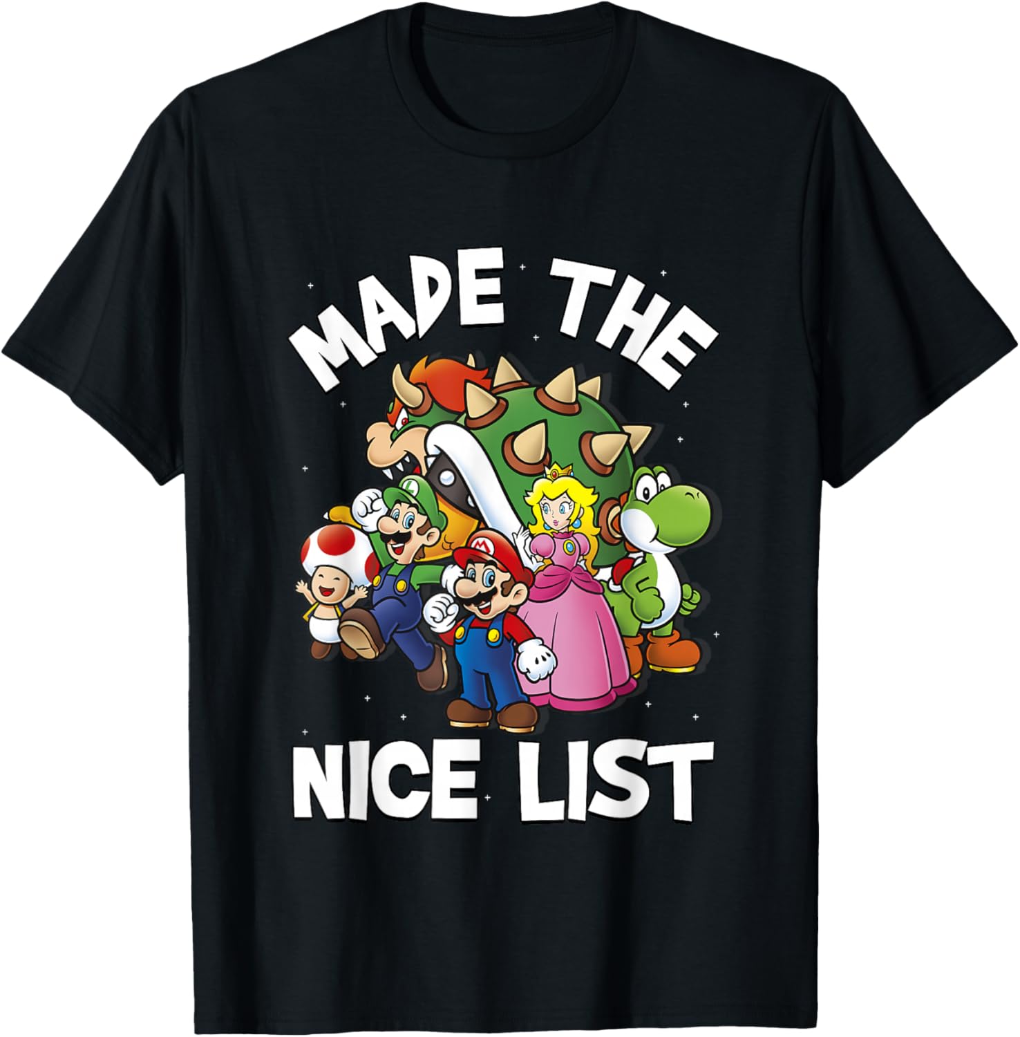 Super Mario Christmas Made The Nice List Group Shot