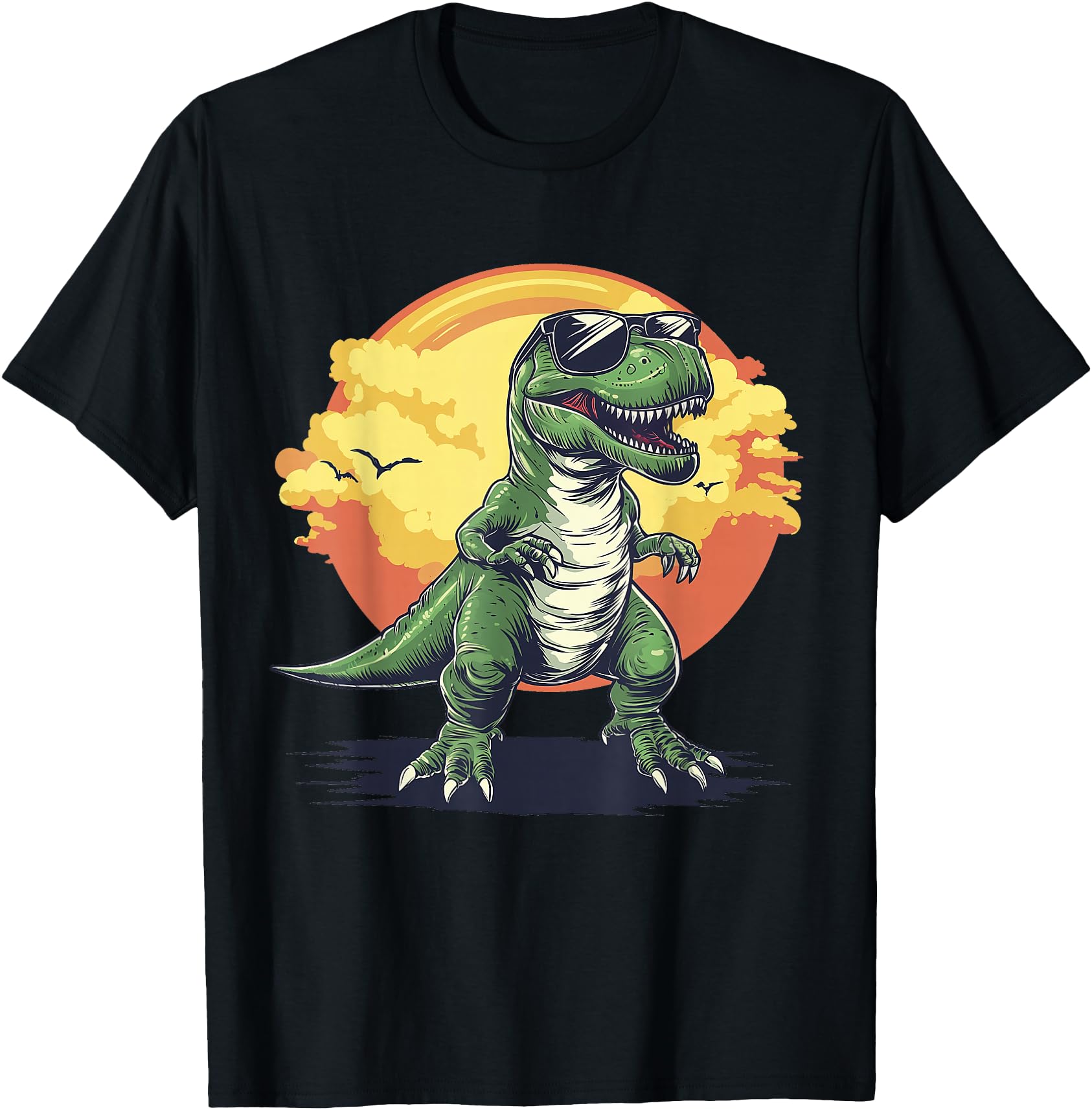 Trex Dinosaur Dino wearing Sunglasses Funny Graphic
