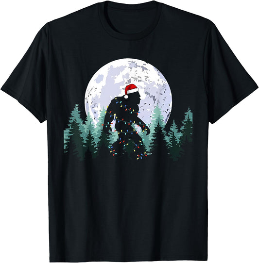 Christmas Bigfoot Sasquatch Tree Lights Funny Xmas Men Boys