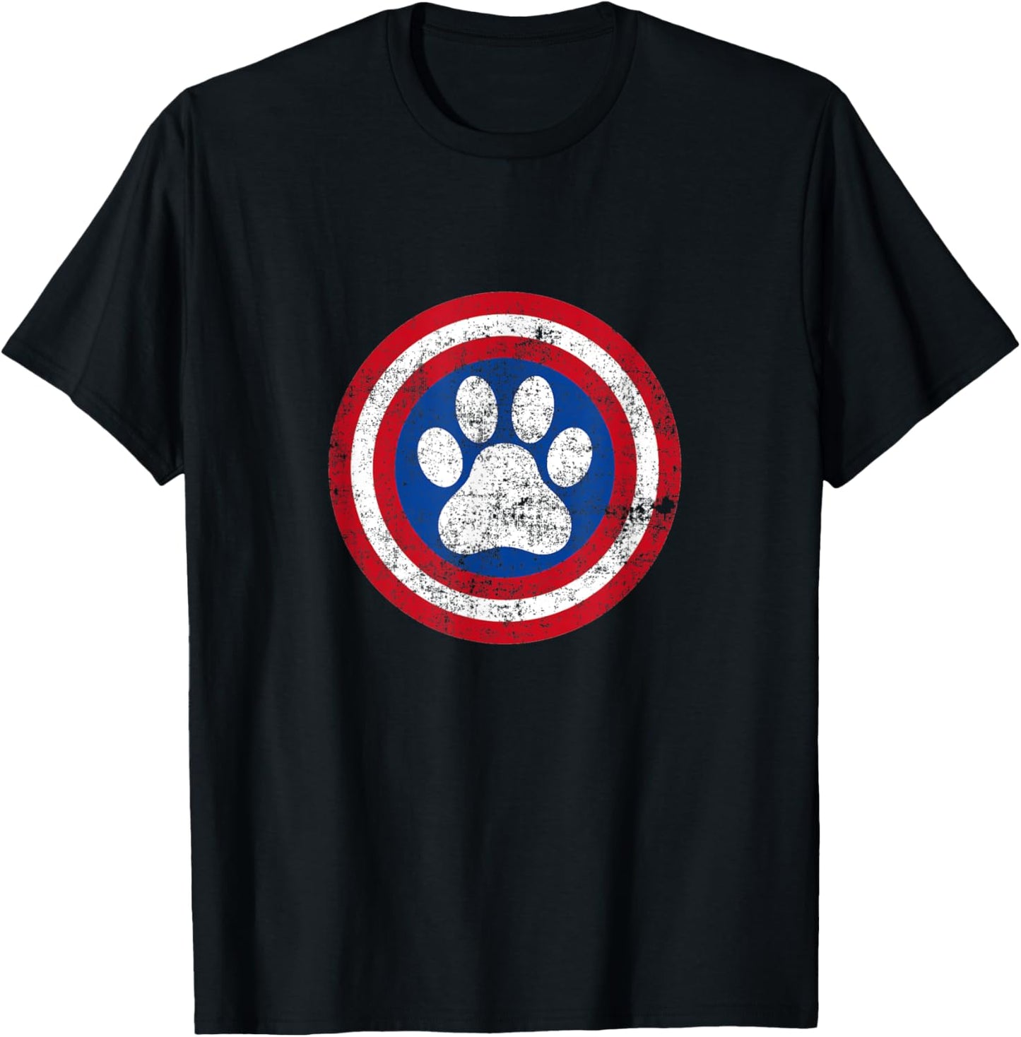 Captain Dog Super Hero Funny Pet Lover T-Shirt for Men Women Kids