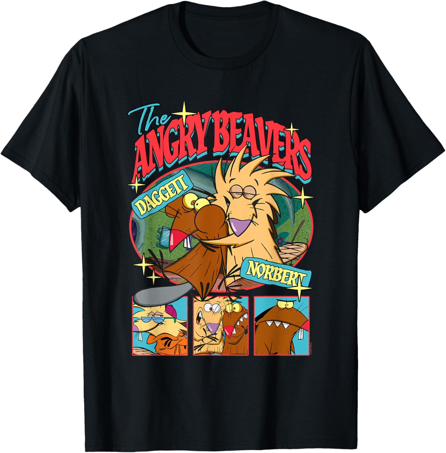 The Angry Beavers Daggett and Norbert Cartoon Collage