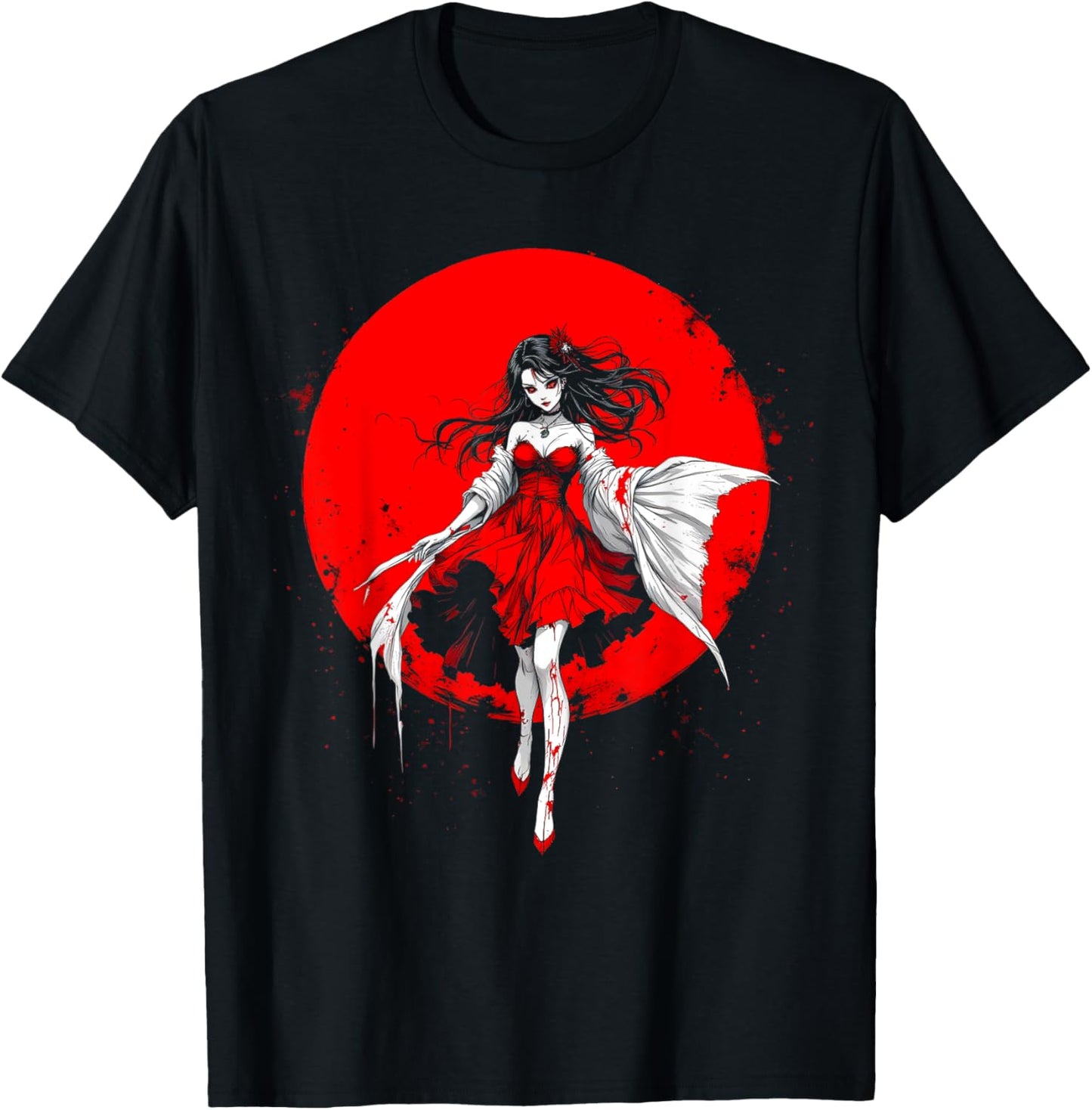 Horror Anime Manga Tee I Gothic Outfit I Japanese Chibi Girl