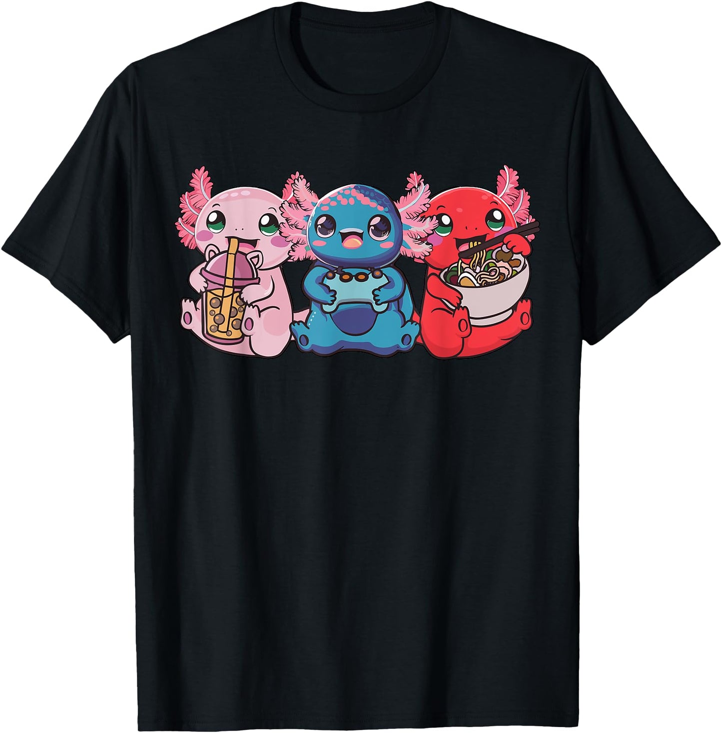 Axolotl Boba Tea Bubble Tea Gaming Gamer Ramen Axolotl