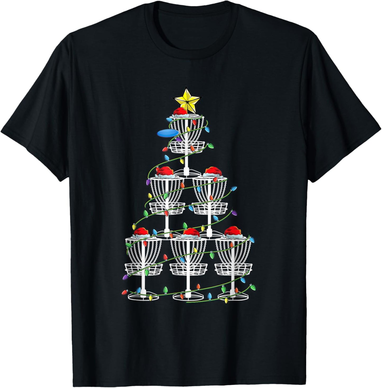Xmas Stupid Tree Disc Golf Funny Frisbee Golf Player Basket