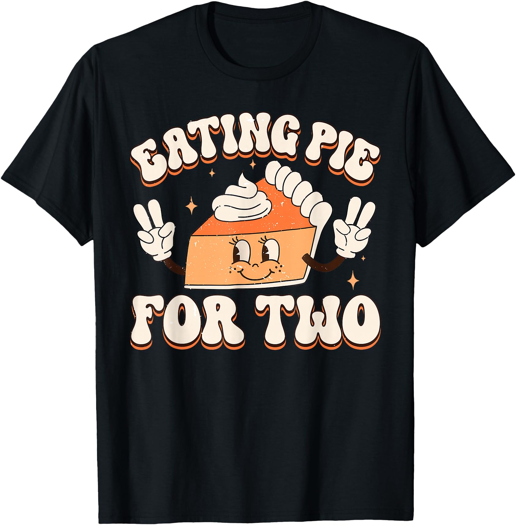 Eating Pie for Two Thanksgiving Baby Announcement
