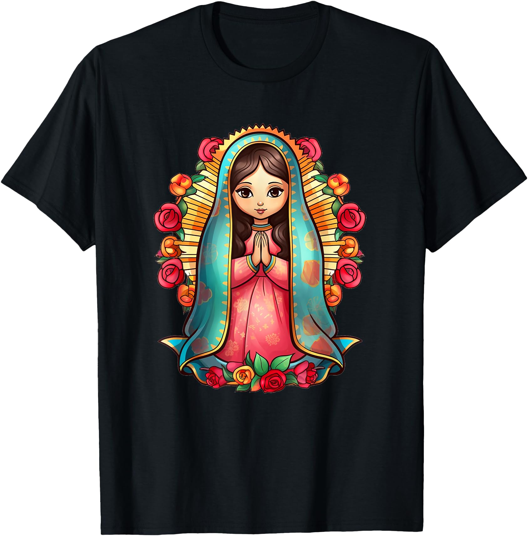 Our Lady Virgen de Guadalupe Cartoon Cute Chibi Style