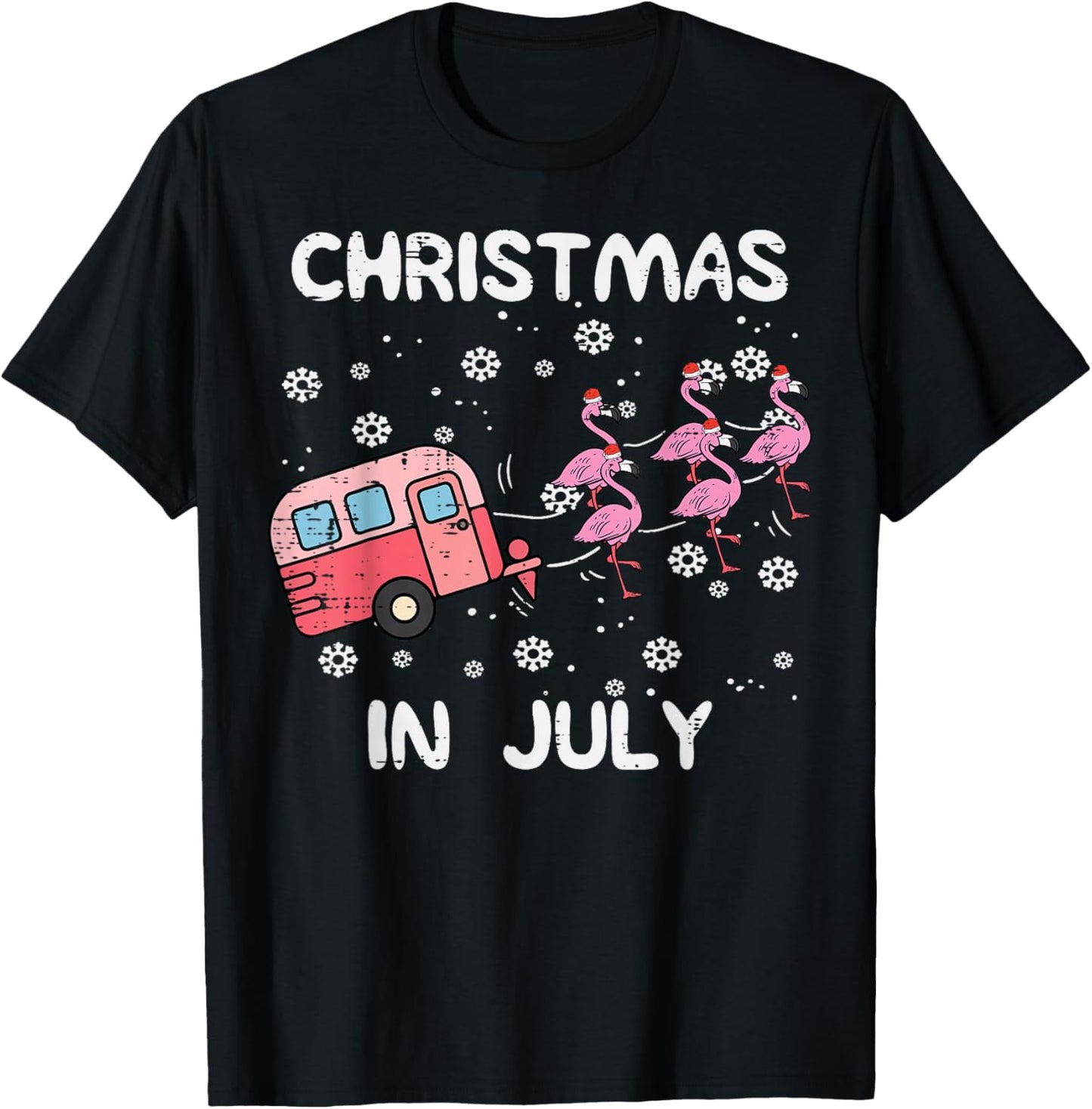 Christmas In July Flamingo Trailer Summer Xmas Camp Camper