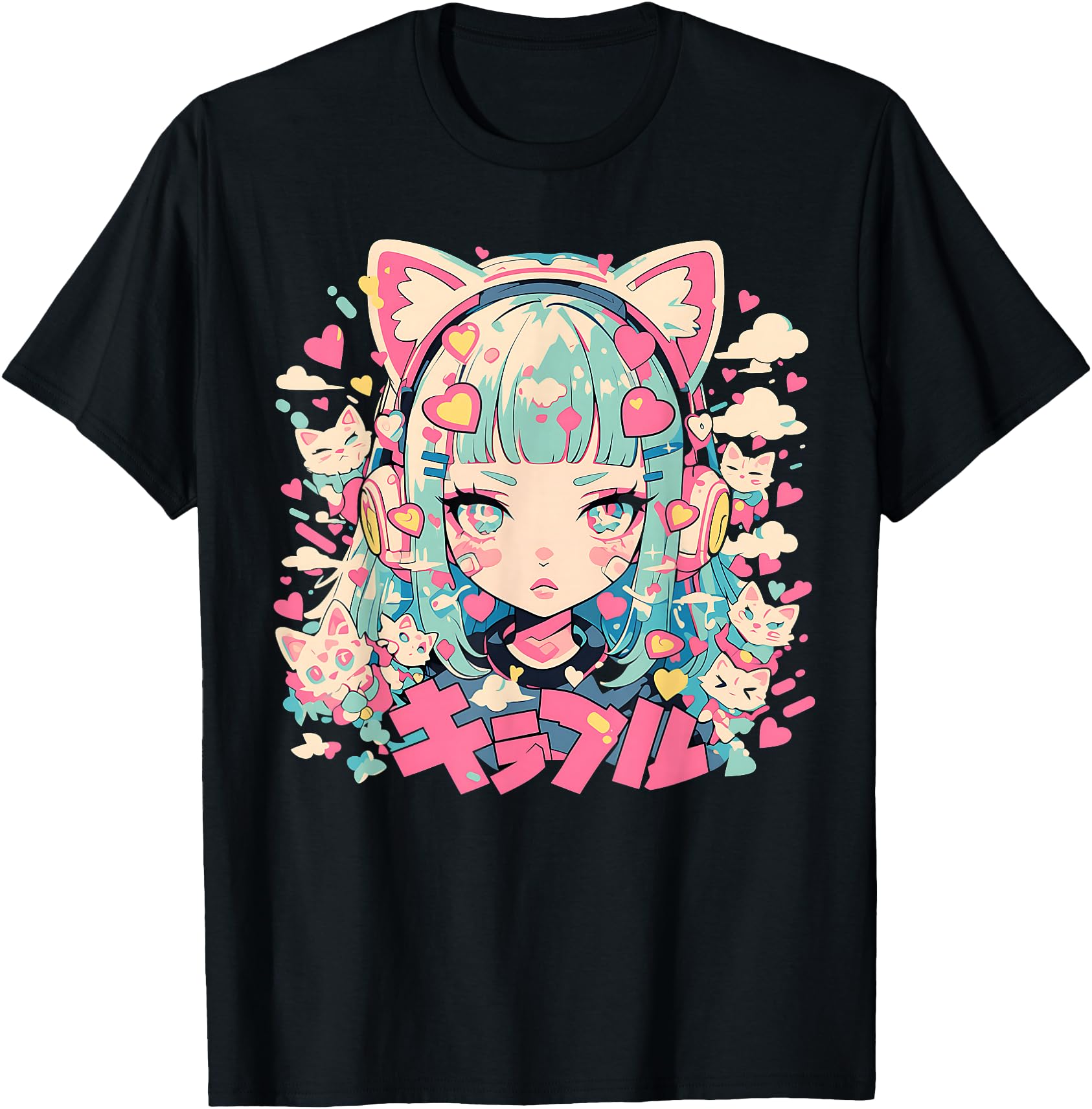Anime Waifu Cute Anime manga Cat Girl Sweet Retro Japan