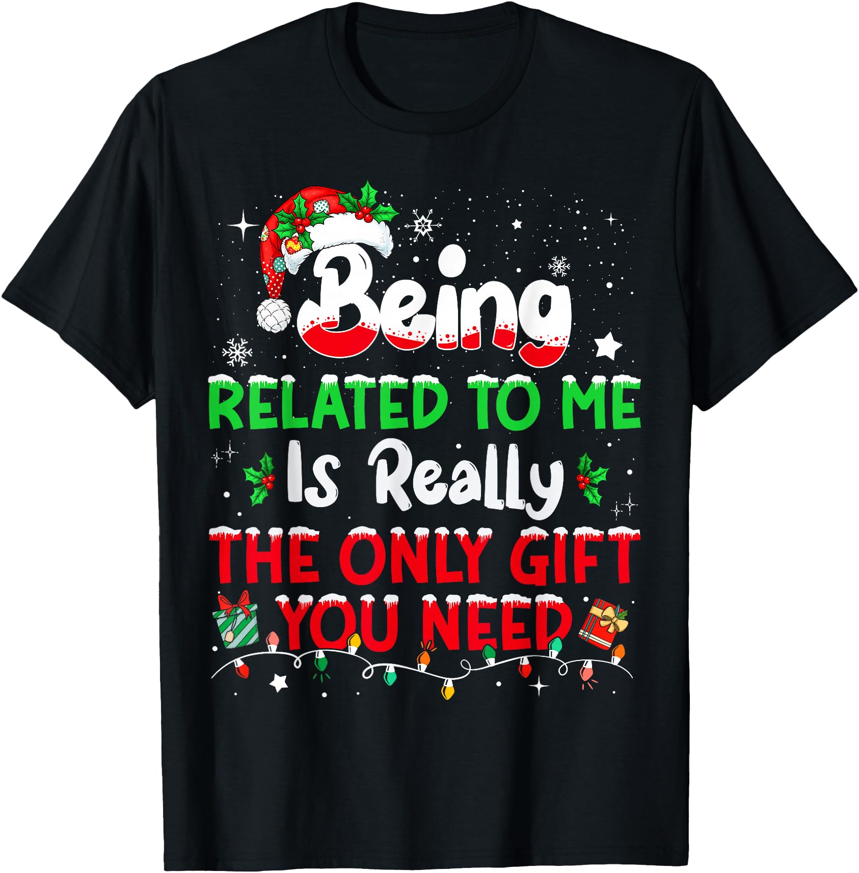 Being Related to Me Funny Christmas Family Xmas Pajamas